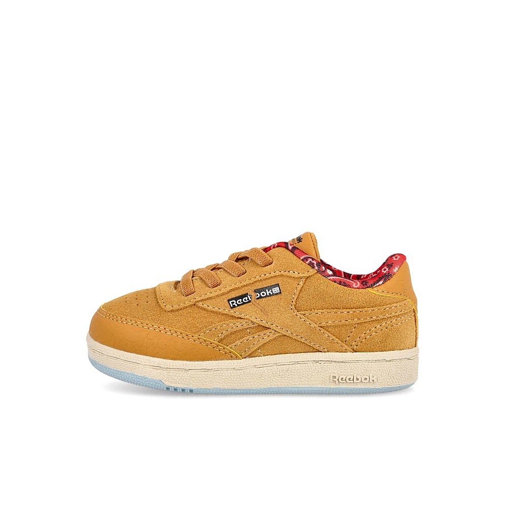 Reebok Jurassic Park x Reebok Club C 85 Infants Rich Ochre / Diffused Blue / Stadium Red GZ0538 | Overkill