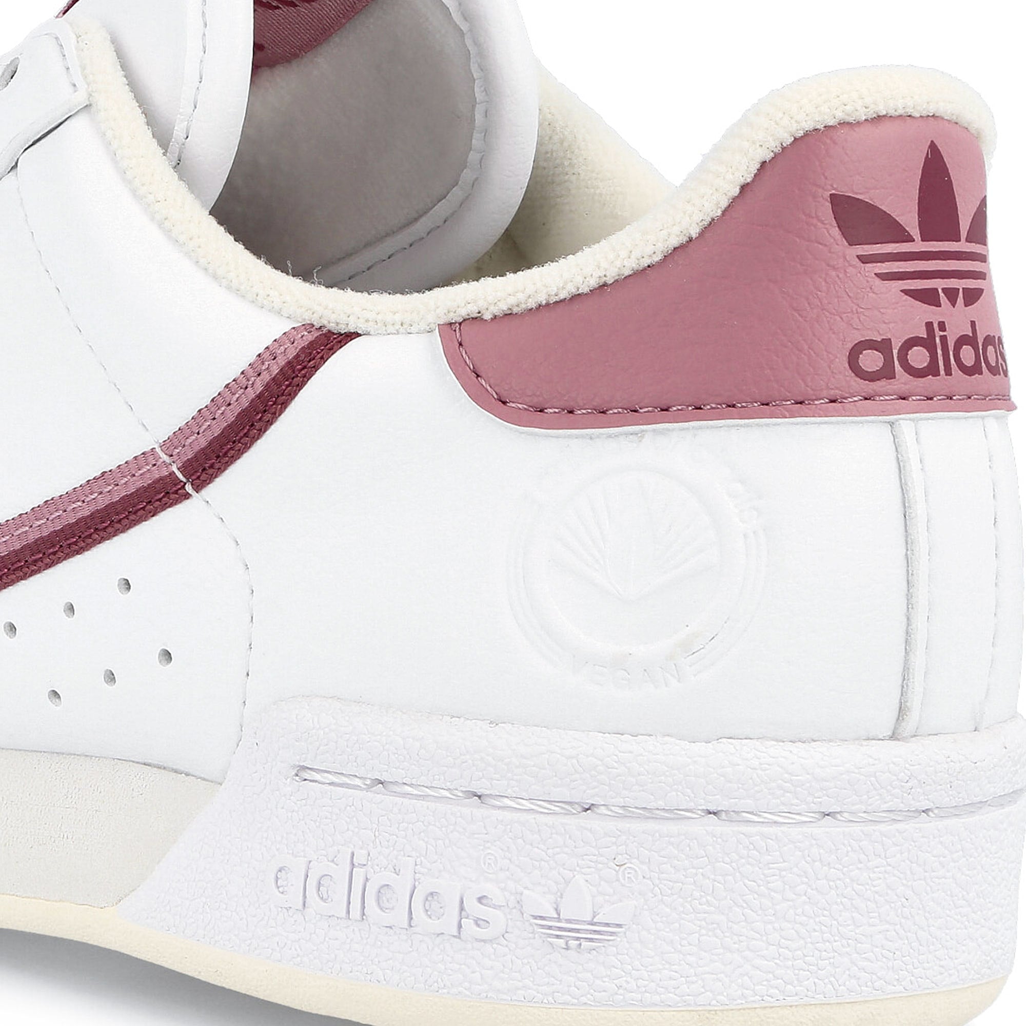 adidas wmns continental 80 vegan Footwear White-Off White-Magic Mauve Sneakers Detailfoto | Overkill