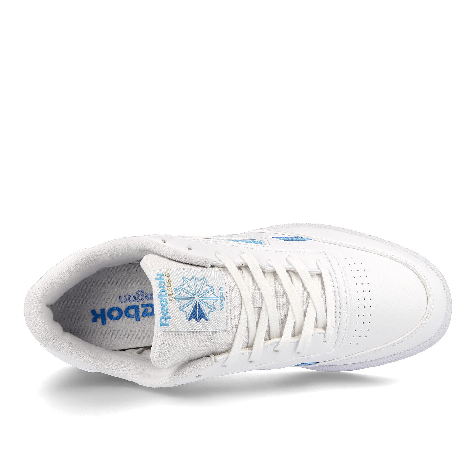 Reebok club c 85 vegan Footwear White / Digital Blue / Essential Blue Detail view 1 | Overkill