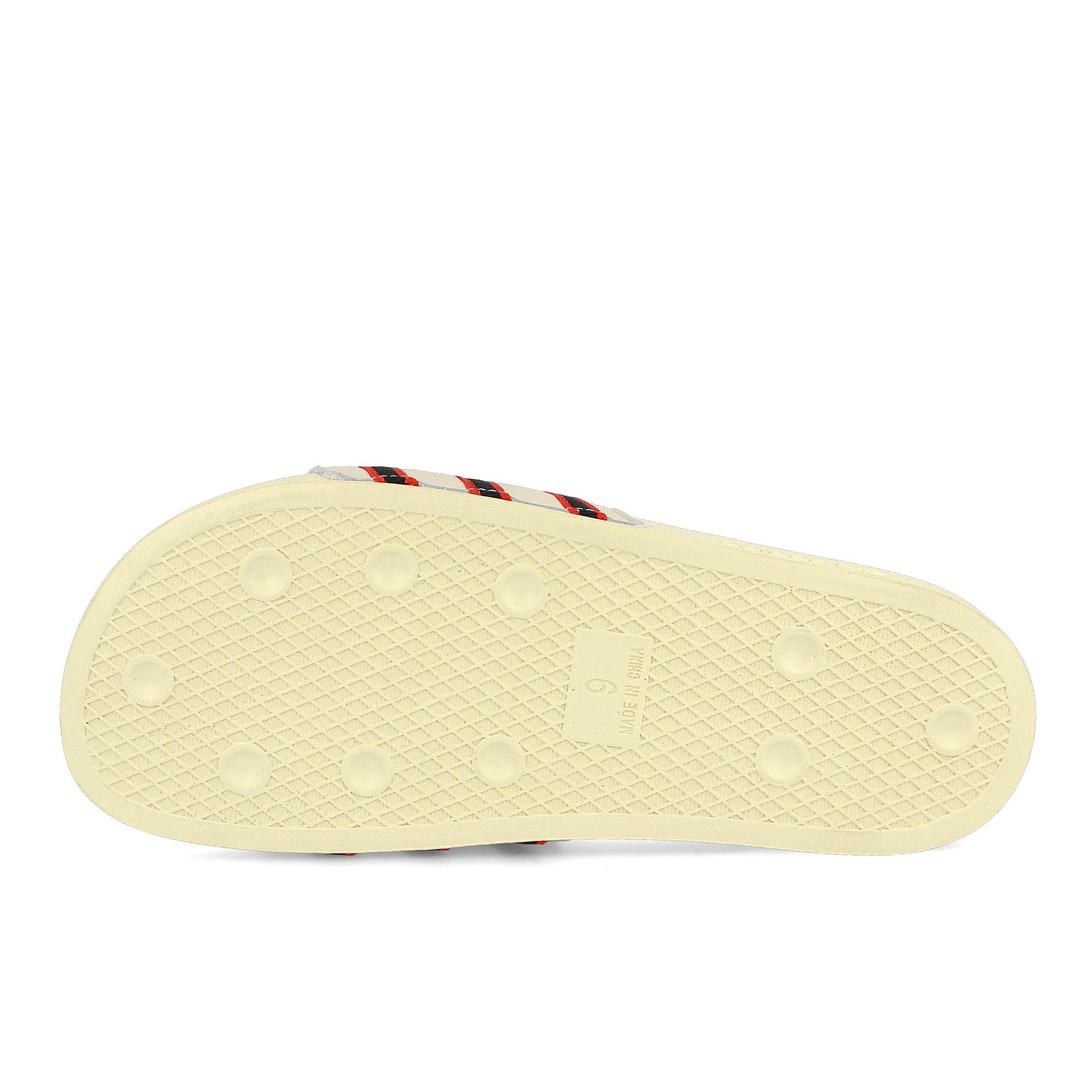 adidas ESPN x adidas Adilette 1979 Cream White / Core Black / Vivid Red Detail view 2 | Overkill