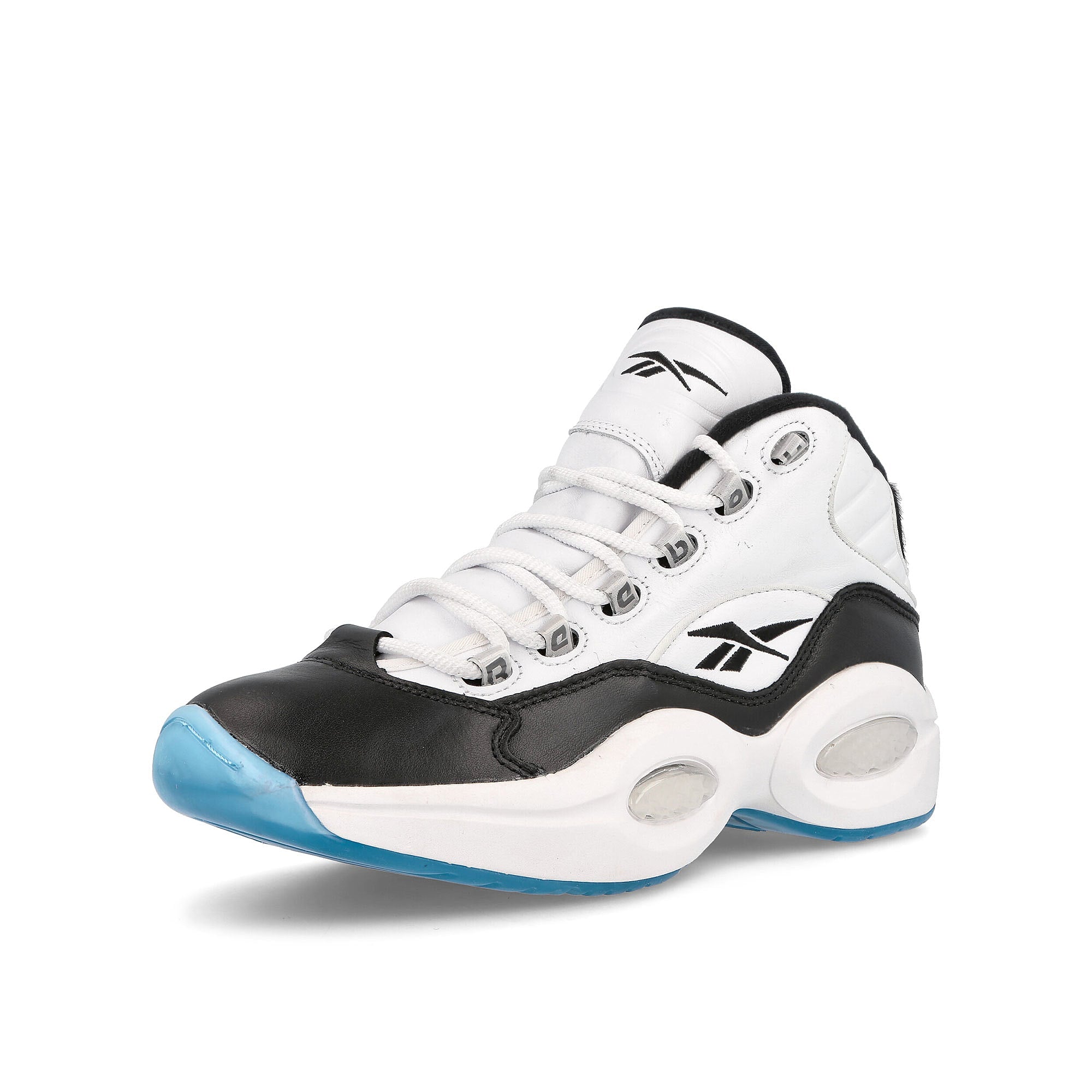 Reebok Tyrrell Winston x Reebok Question Mid Footwear White-Core Black-Footwear White Sneakers Close Up | Overkill