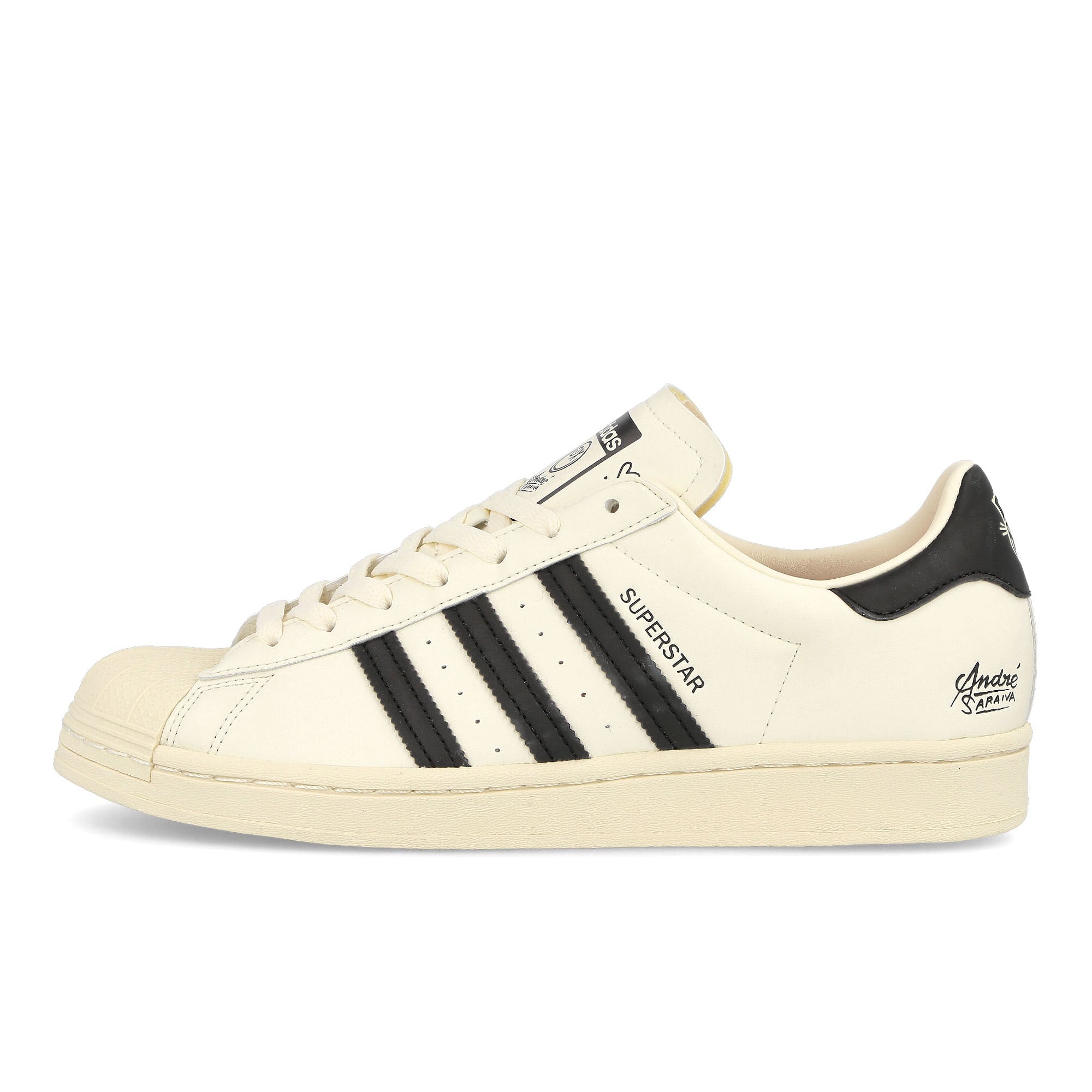 adidas Andre Saraiva x adidas Superstar Cream White-Cream White-Core Black Sneakers GZ2203 | Overkill