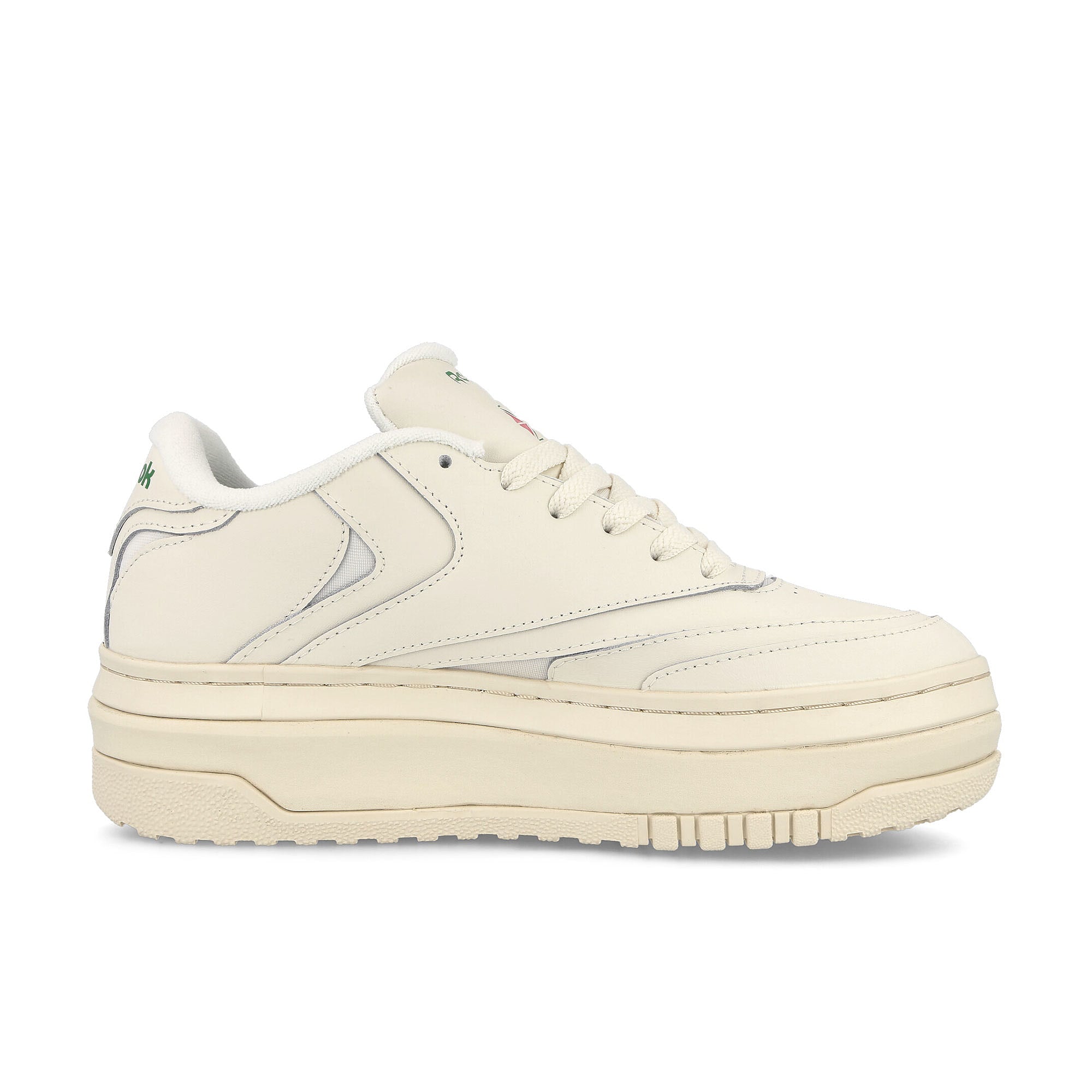 Reebok Club C Extra Chalk-Chalk-Glen Green Low Top Sneakers Silhouette | Overkill