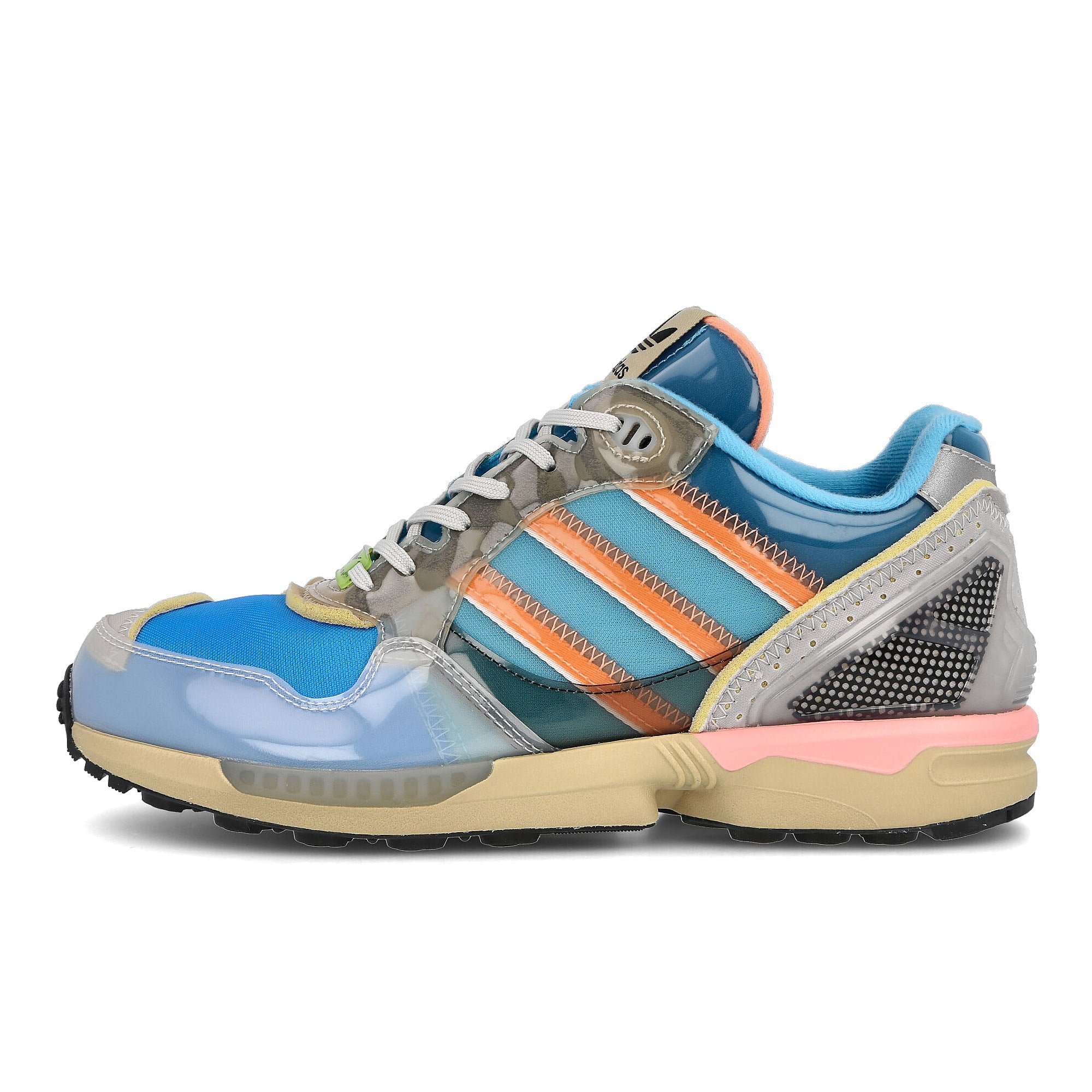 adidas xz 0006 zx inside out Bright Cyan-Chalk Coral-Stone Khaki Low Top Sneakers GZ2709 | Overkill