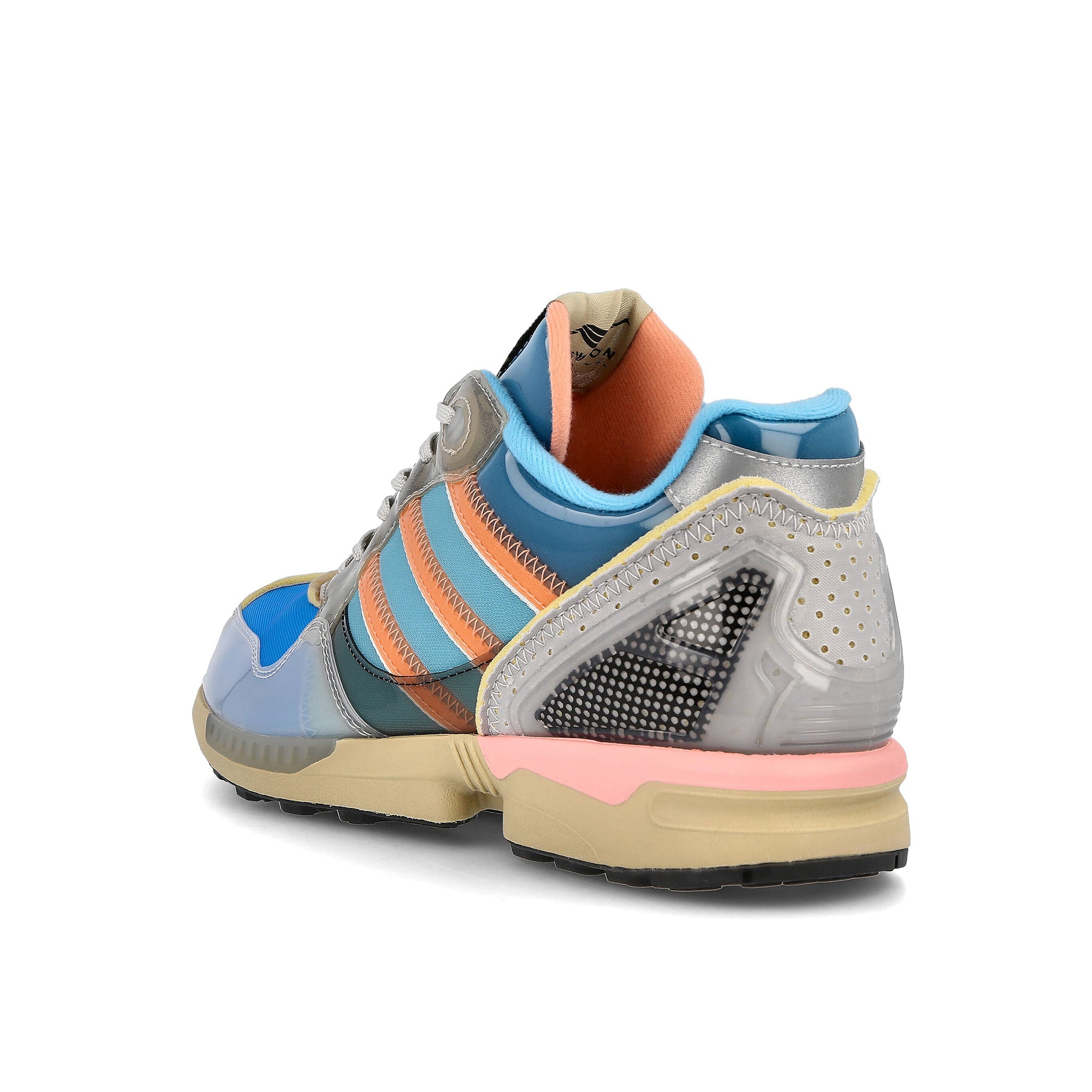 adidas xz 0006 zx inside out Bright Cyan-Chalk Coral-Stone Khaki Low Top Sneakers Material | Overkill