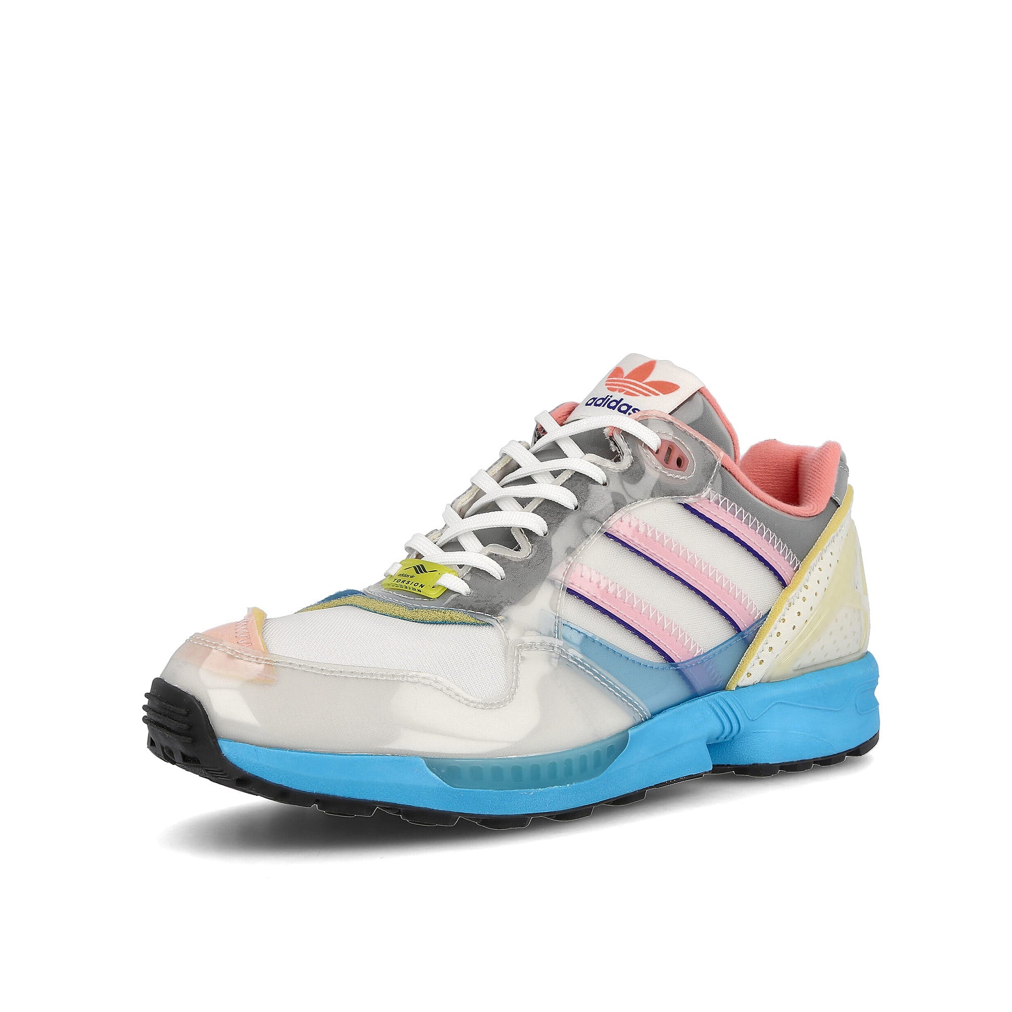 adidas xz 0006 zx inside out Orbit Grey-Clear Pink-Core Black Low Top Sneakers Close Up | Overkill