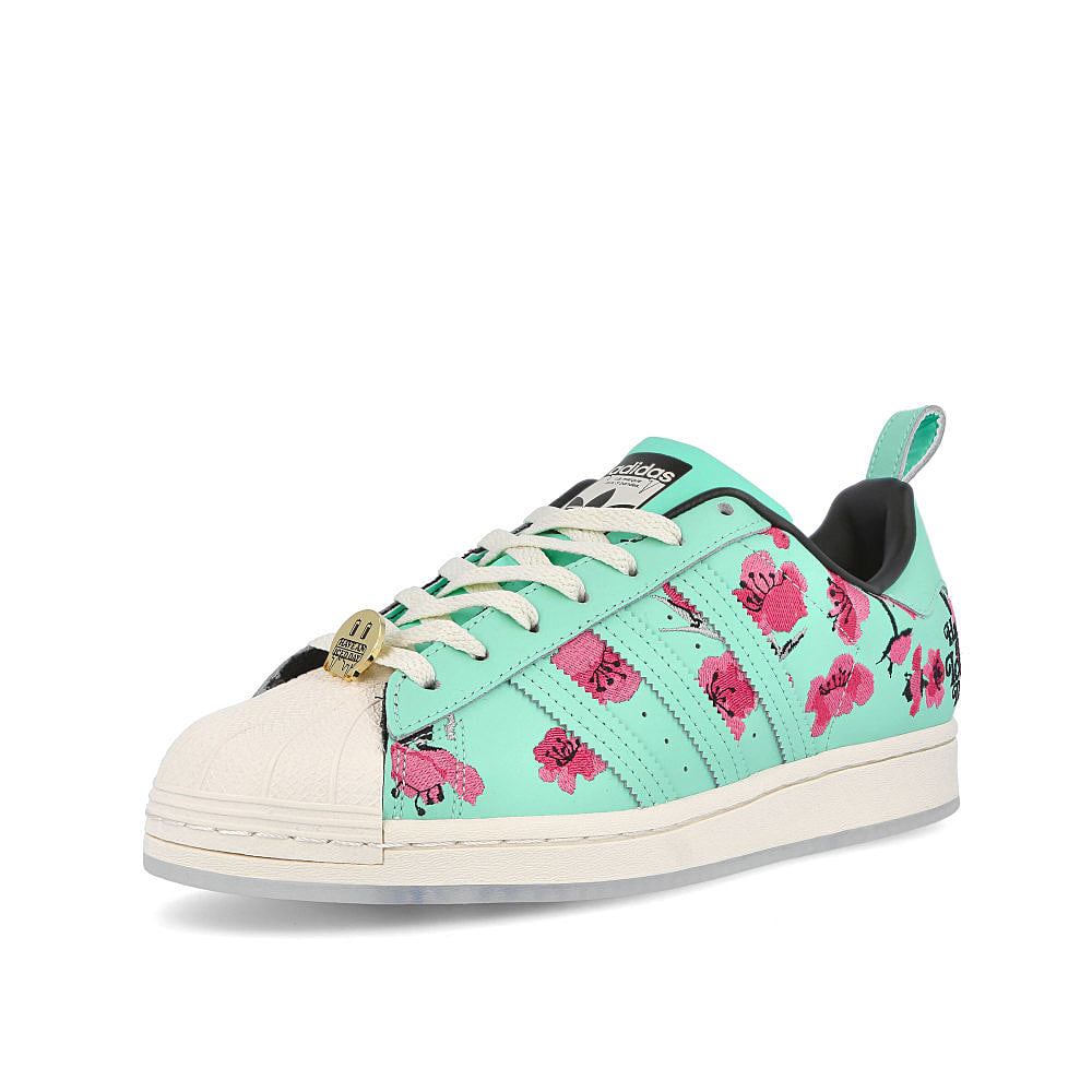 adidas AriZona x adidas Superstar Chalk White-Chalk White-Chalk White Sneakers Close Up | Overkill