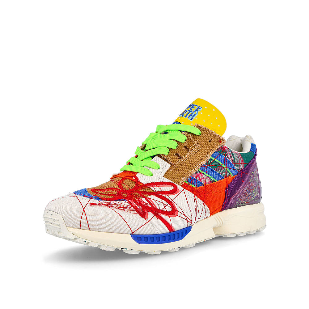 adidas Sean Wotherspoon x adidas ZX 8000 Superearth Off White-Bluebird-Red Sneakers Detailfoto | Overkill