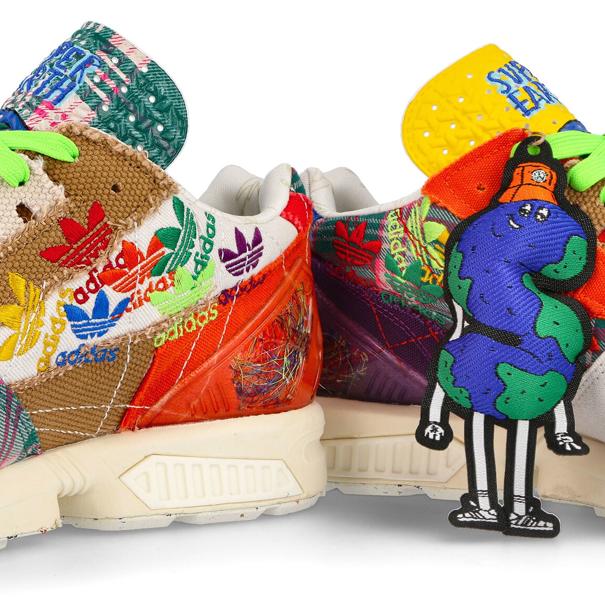 adidas Sean Wotherspoon x adidas ZX 8000 Superearth Off White-Bluebird-Red Sneakers Detail View 1 | Overkill