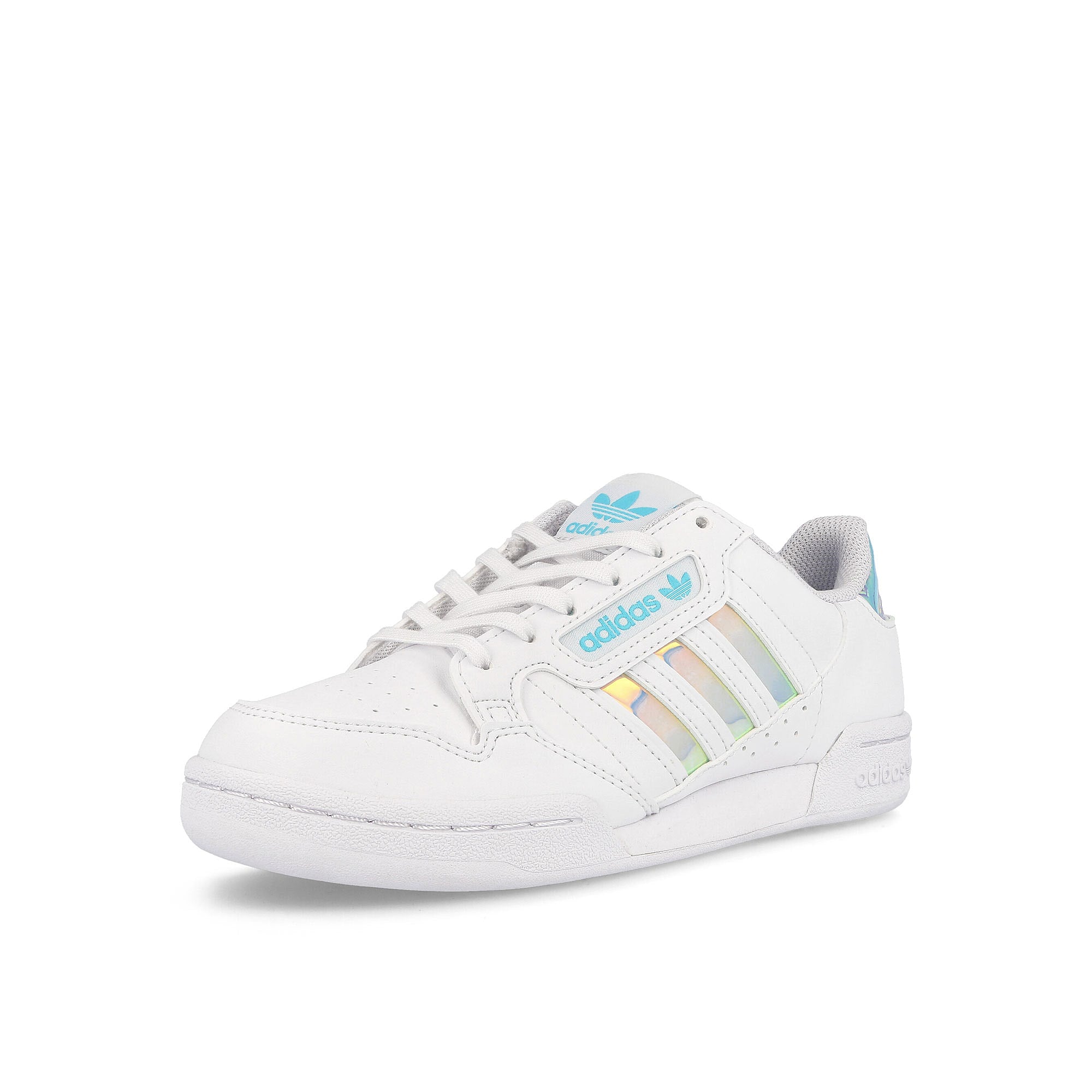 adidas continental 80 stripes junior Footwear White / Footwear White / Pulse Aqua Detailfoto | Overkill