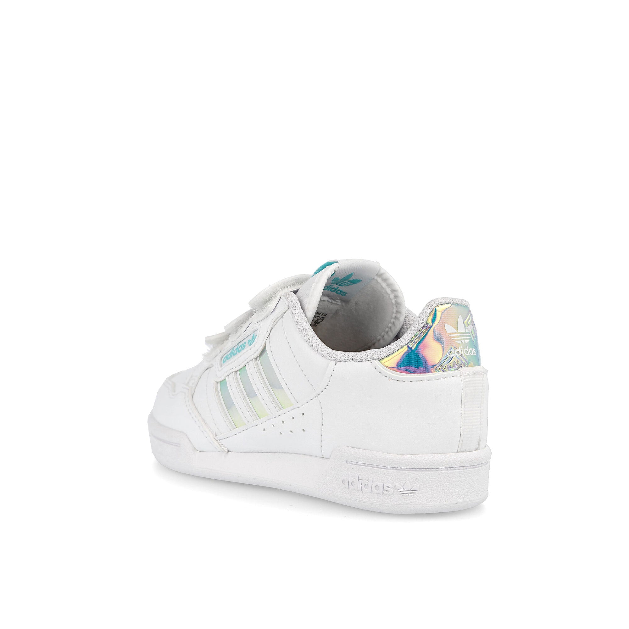 adidas continental 80 cf c Footwear White / Footwear White / Pulse Aqua Close-up | Overkill