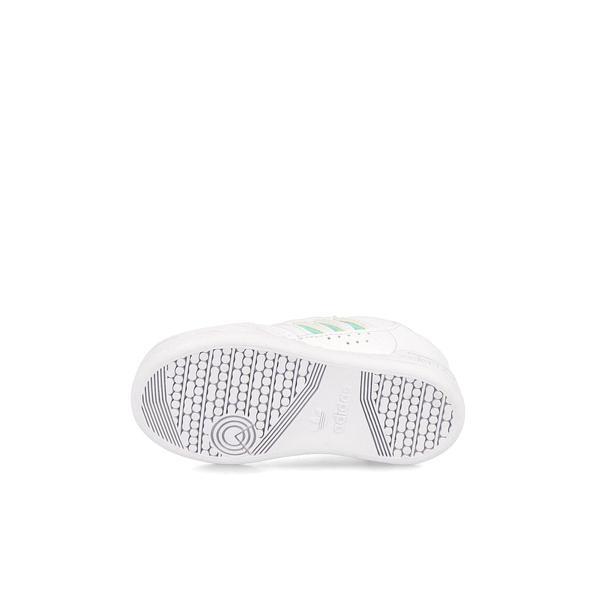 adidas continental 80 stripes infants Footwear White / Footwear White / Pulse Aqua Detail view 2 | Overkill