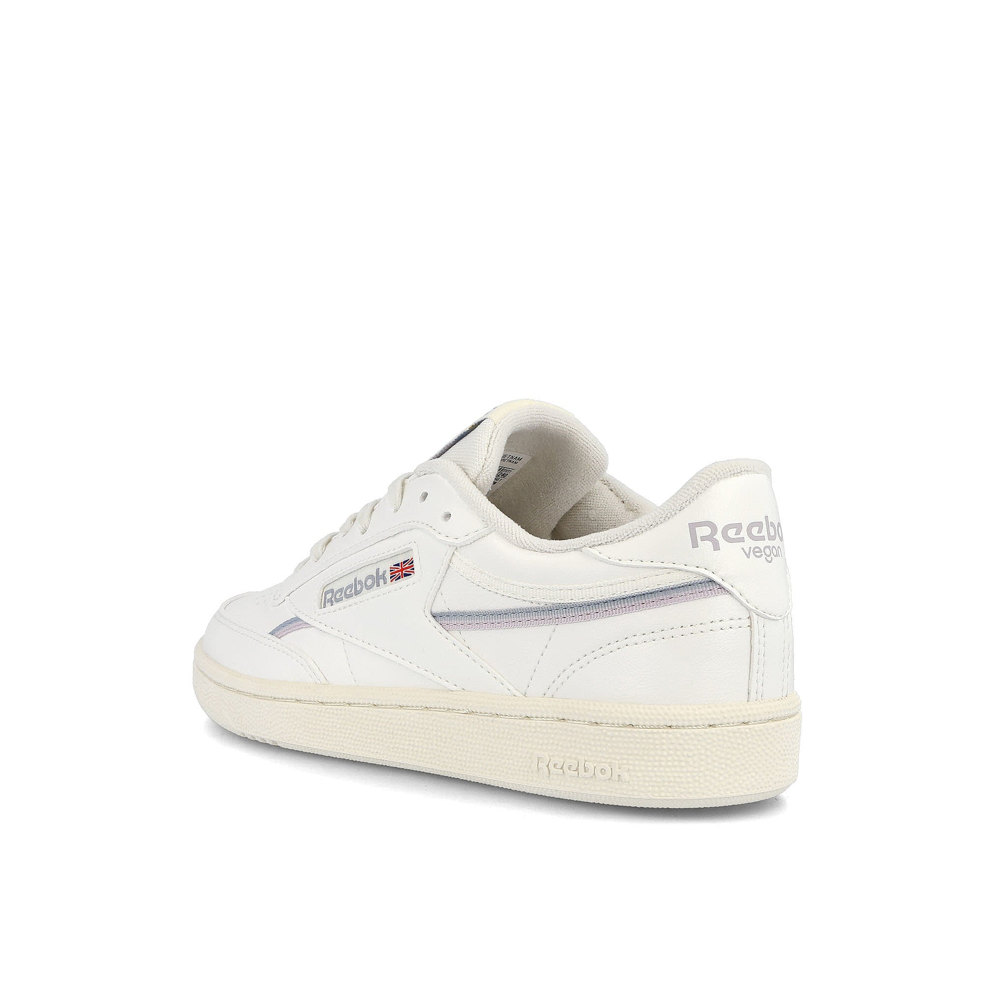 Reebok wmns club c 85 vegan Chalk-Gable Grey-Quartz Glow Sneakers Material | Overkill