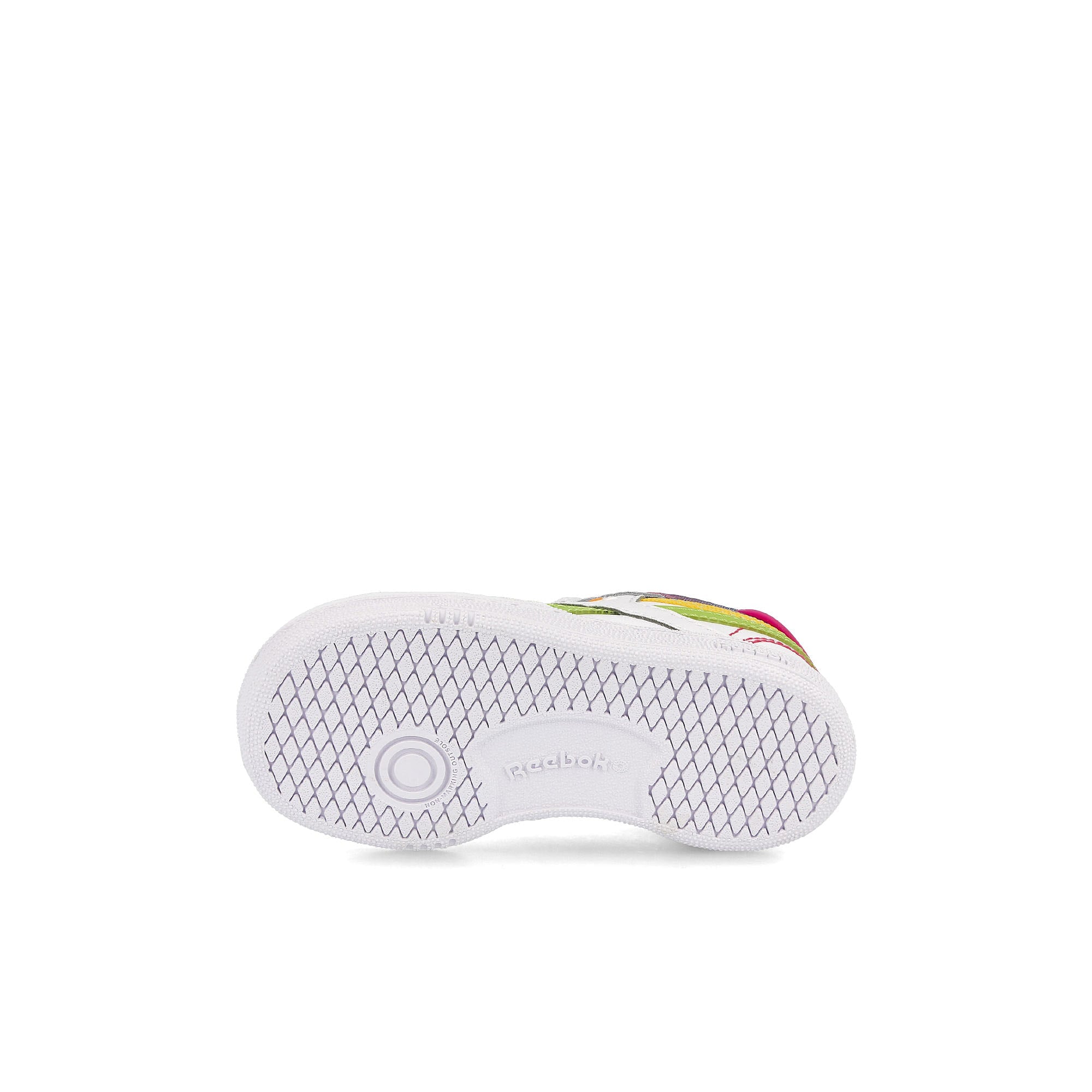 Reebok Jelly Belly x Reebok Club C Revenge Kids Footwear White-Sonic Green-Radiant Aqua Sneakers Detail View 1 | Overkill