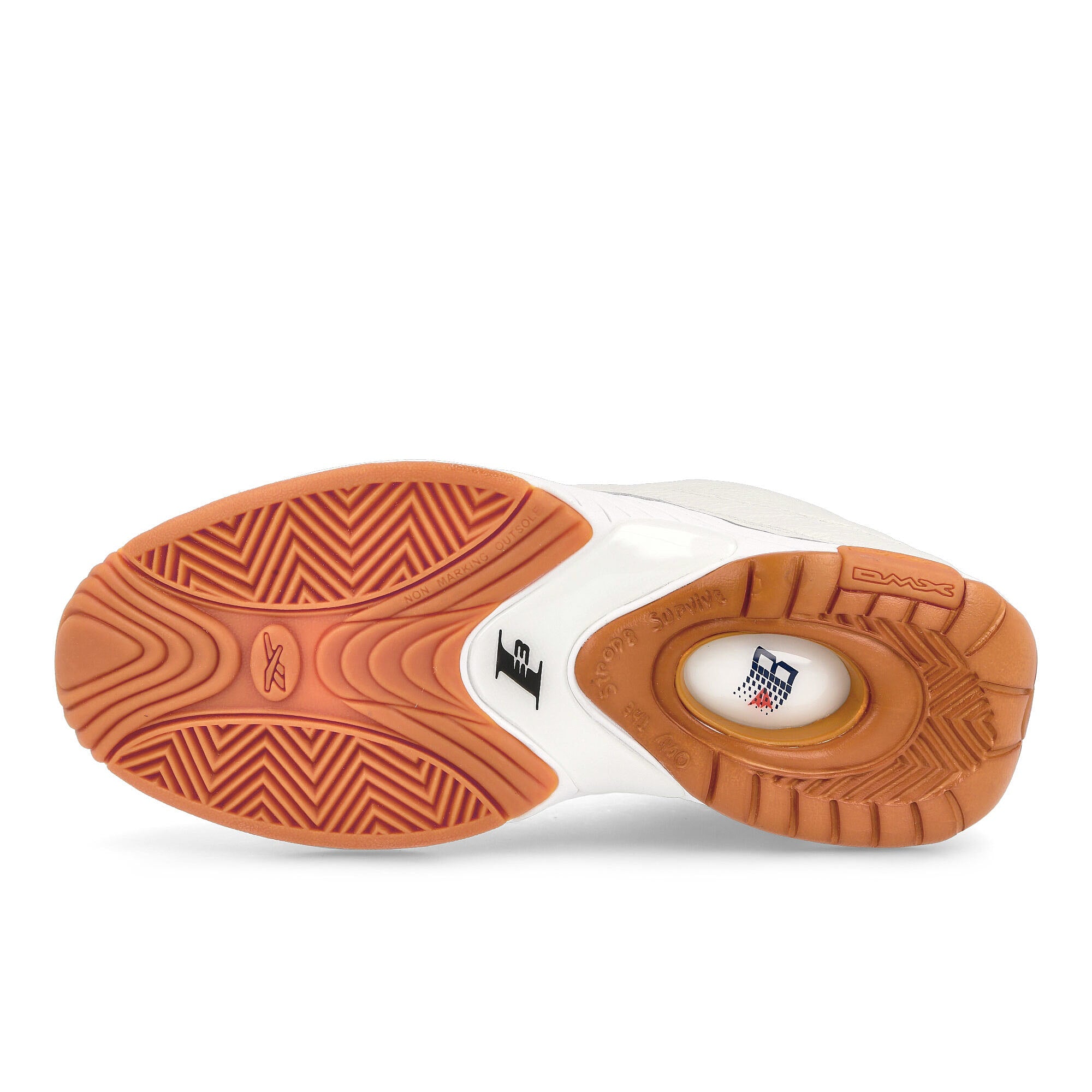 Reebok Bronze 56k x Reebok Answer IV Chalk-Footwear White-Classic Cobalt Sneakers Detail View 1 | Overkill