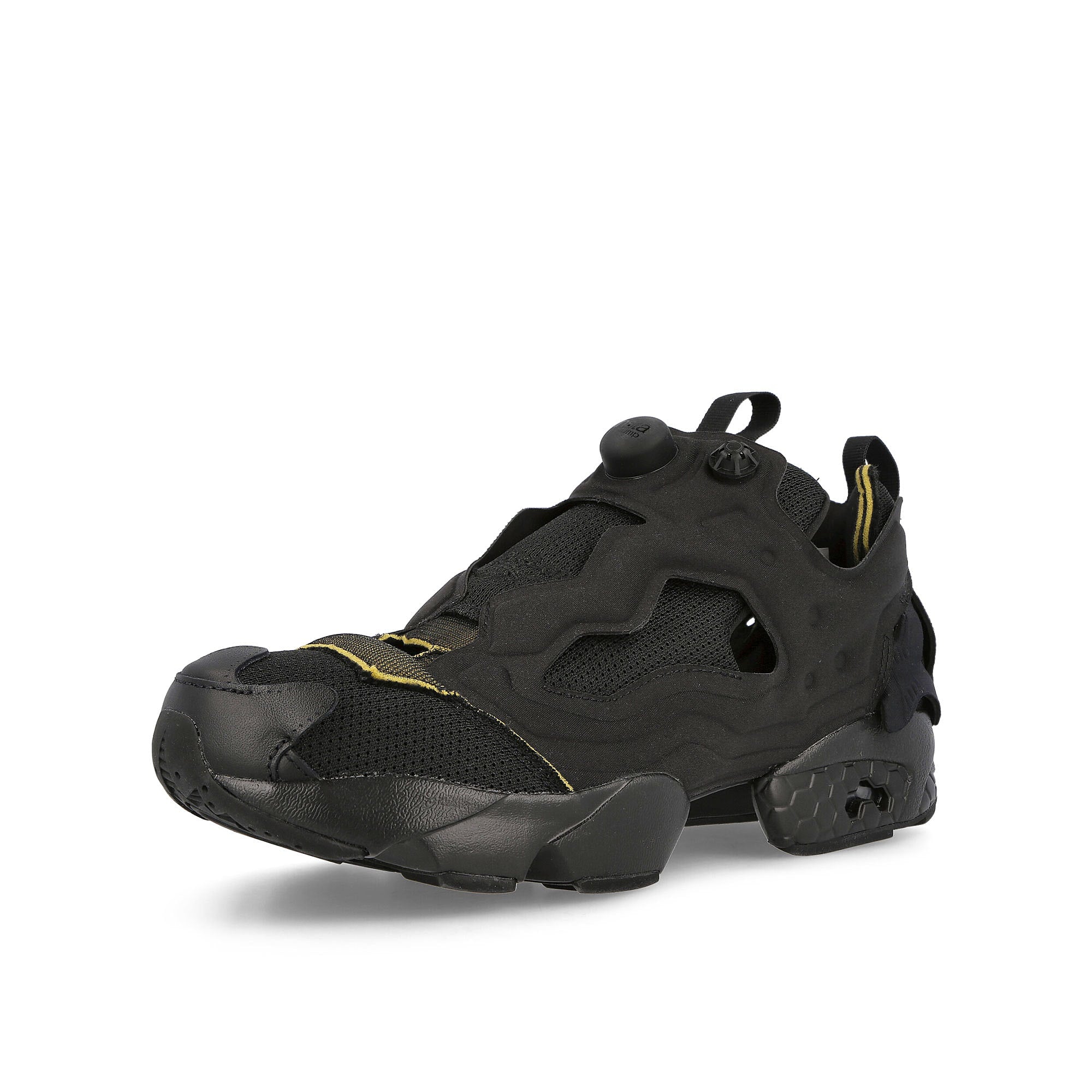 Reebok Maison Margiela x Reebok Instapump Fury Core Black Sneakers Close Up | Overkill