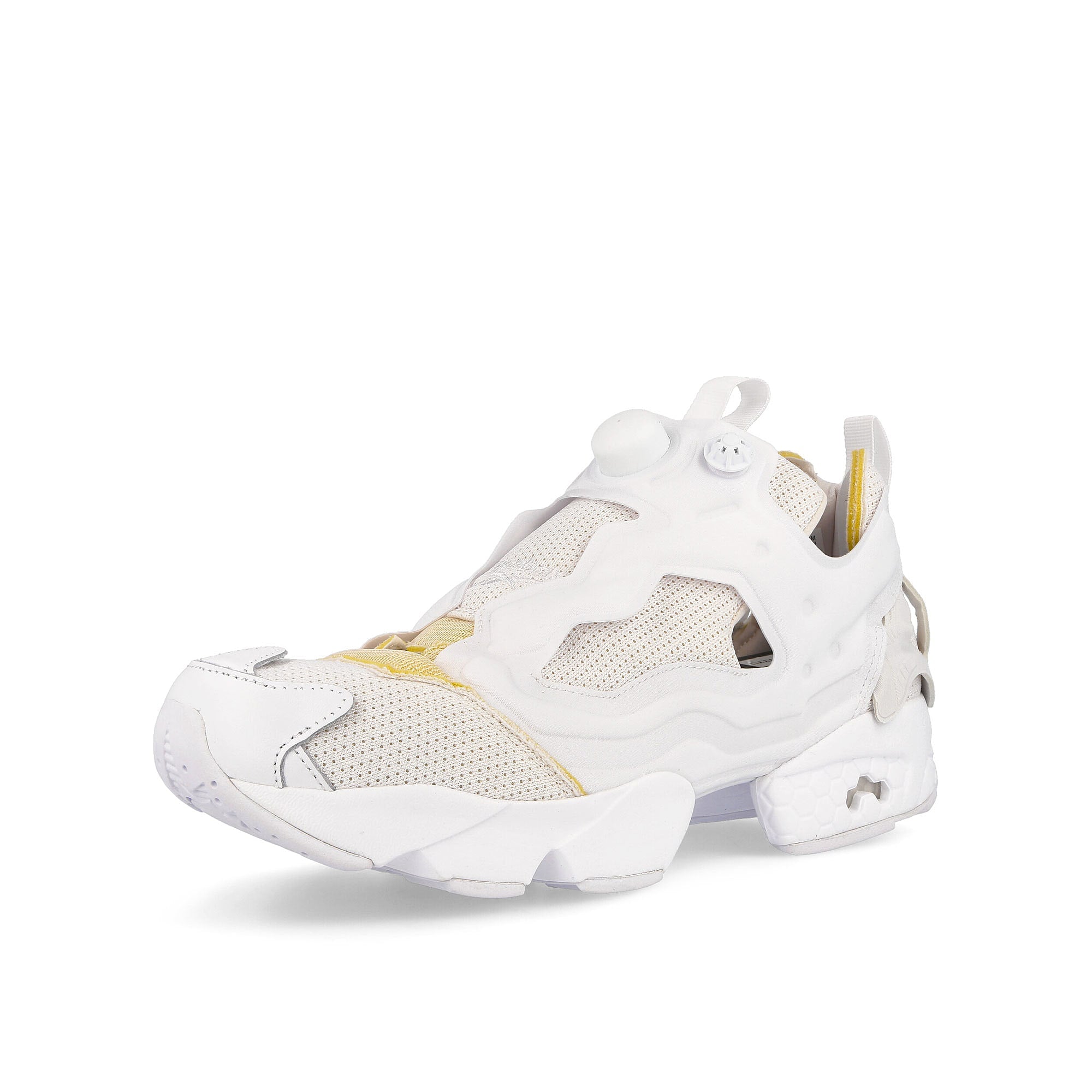 Reebok Maison Margiela x Reebok Instapump Fury Footwear White Sneakers Close Up | Overkill
