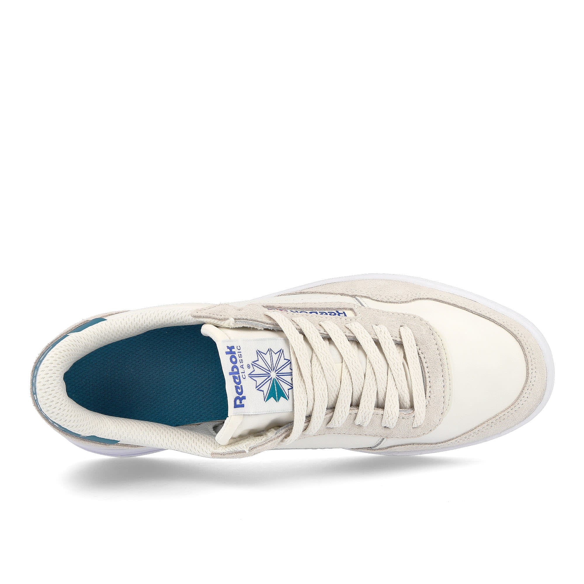 Reebok court peak Chalk / Seaport Teal / Vector Blue Low Top Sneakers Detailfoto | Overkill