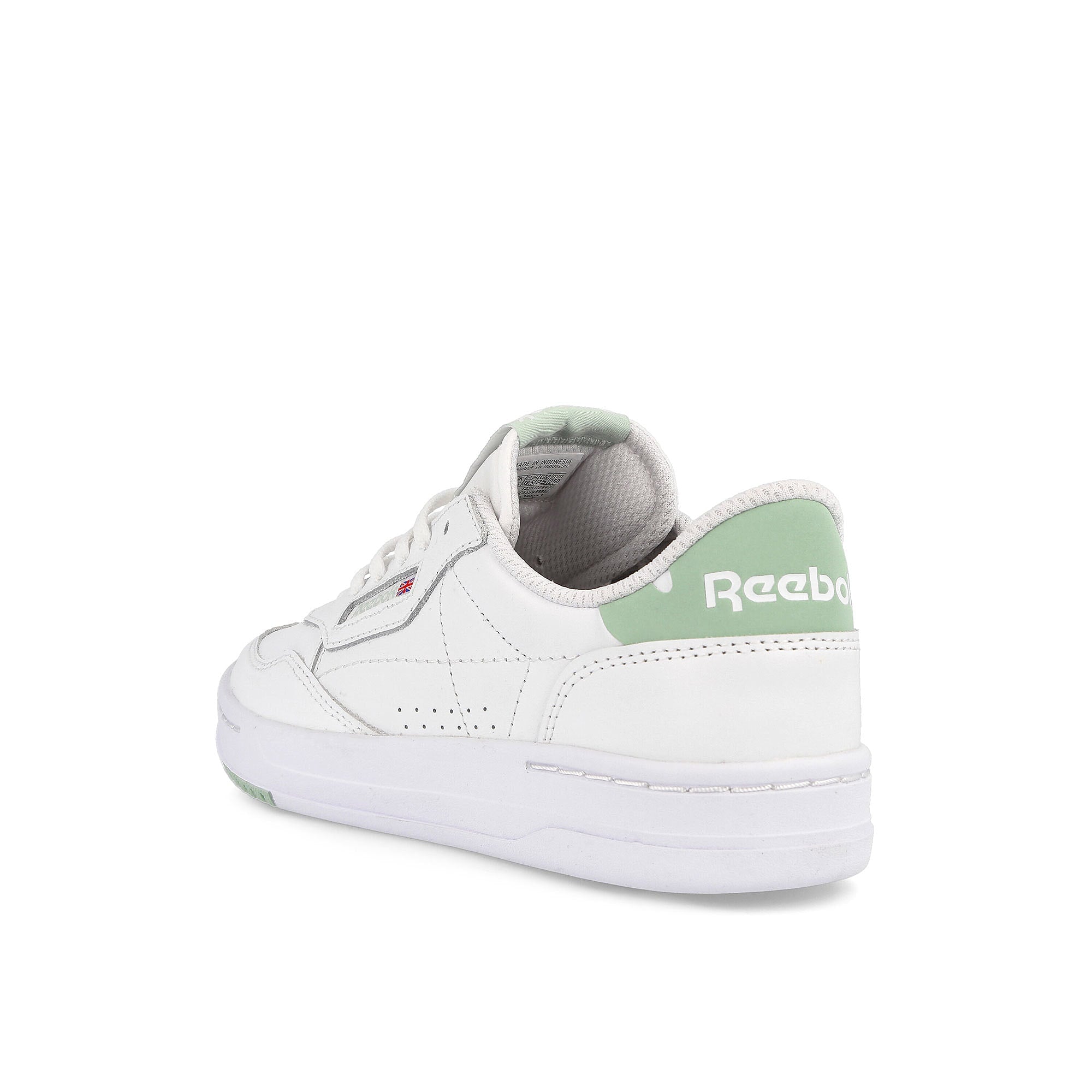 Reebok wmns court peak Footwear White / Light Sage / Light Sage Low Top Sneakers Material | Overkill