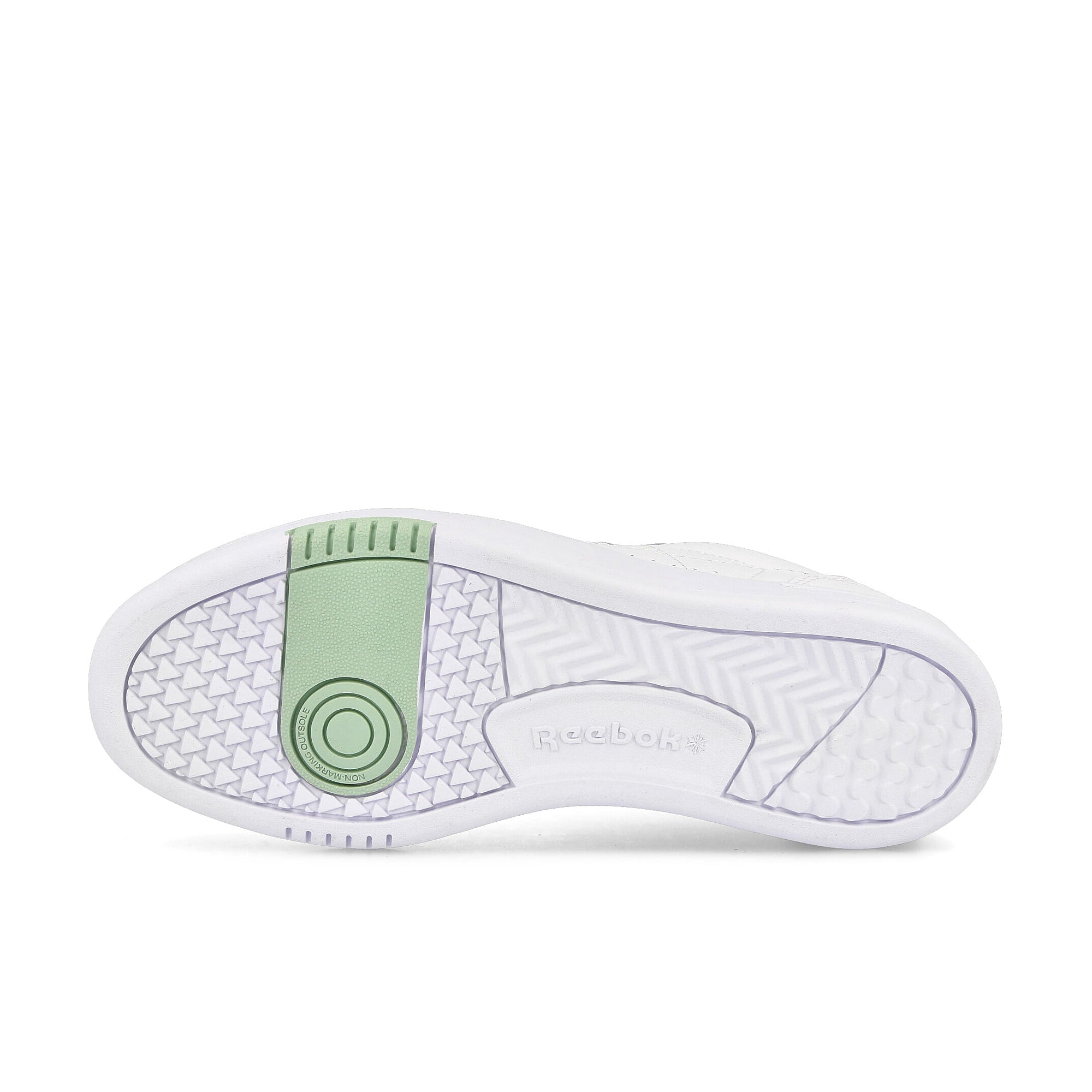 Reebok wmns court peak Footwear White / Light Sage / Light Sage Low Top Sneakers Detail View 1 | Overkill