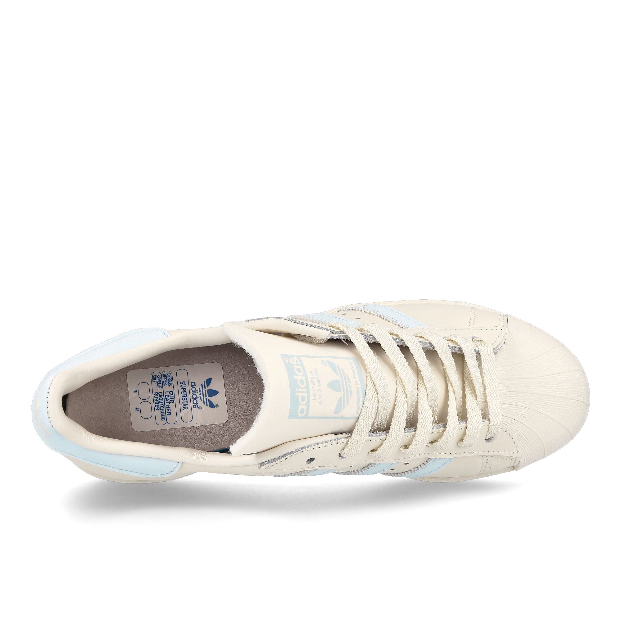 adidas superstar 82 Cloud White / Sky Tint / Off White Sneakers Detailfoto | Overkill
