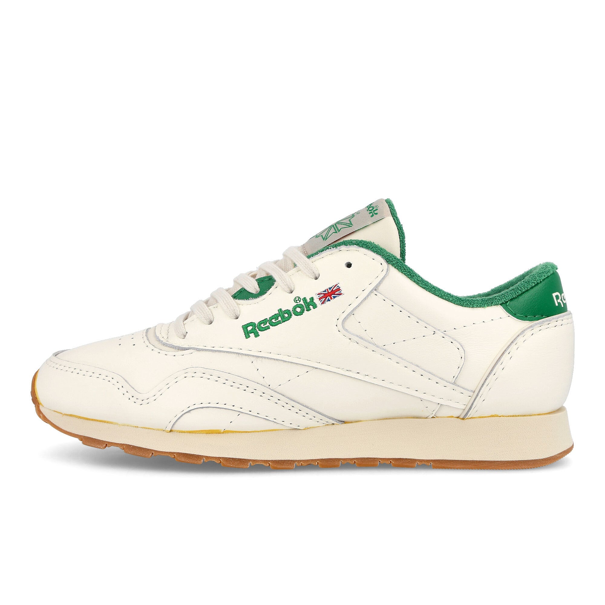 Reebok classic leather plus Chalk / Glen Green / Alabaster Sneakers GZ4981 | Overkill