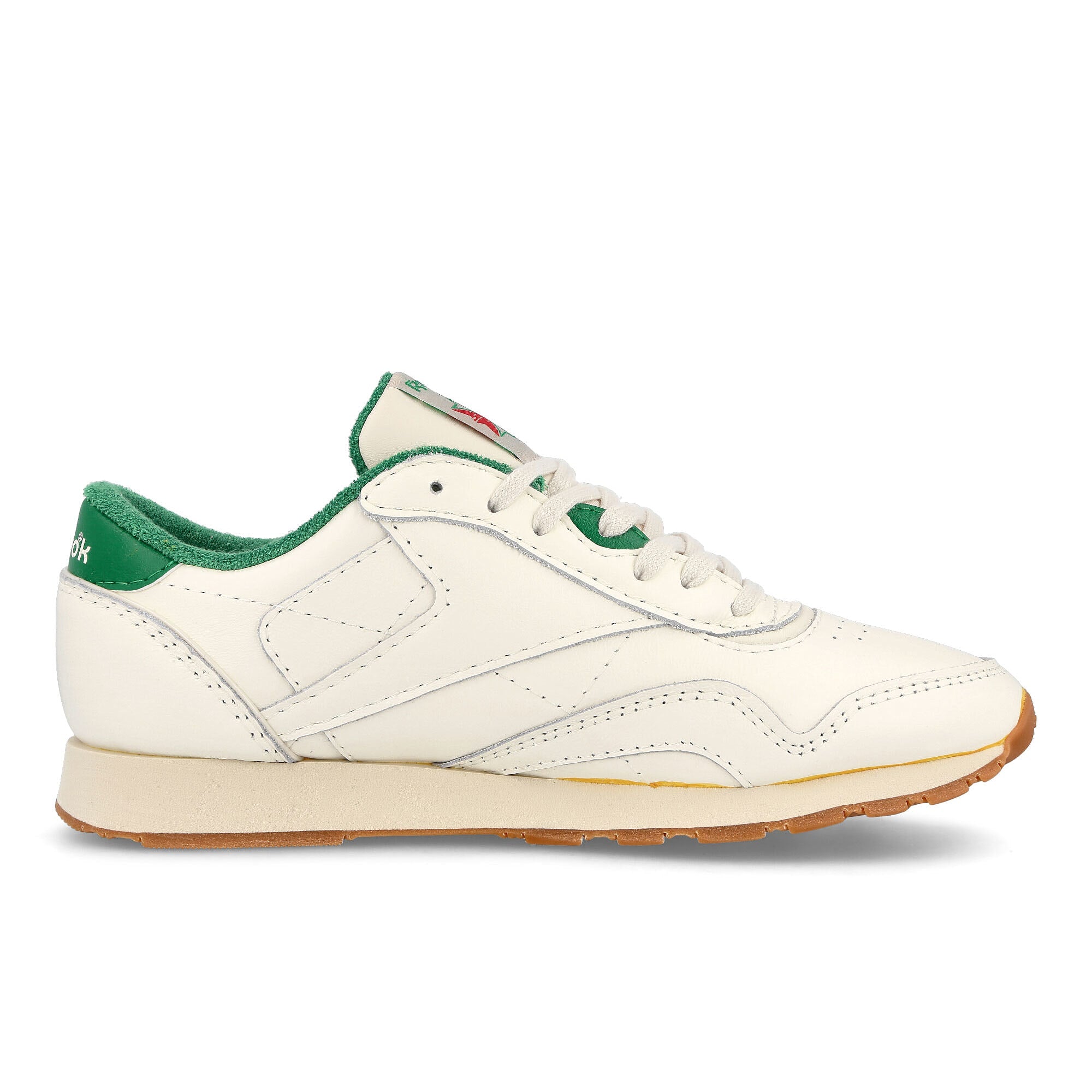Reebok classic leather plus Chalk / Glen Green / Alabaster Sneakers Silhouette | Overkill