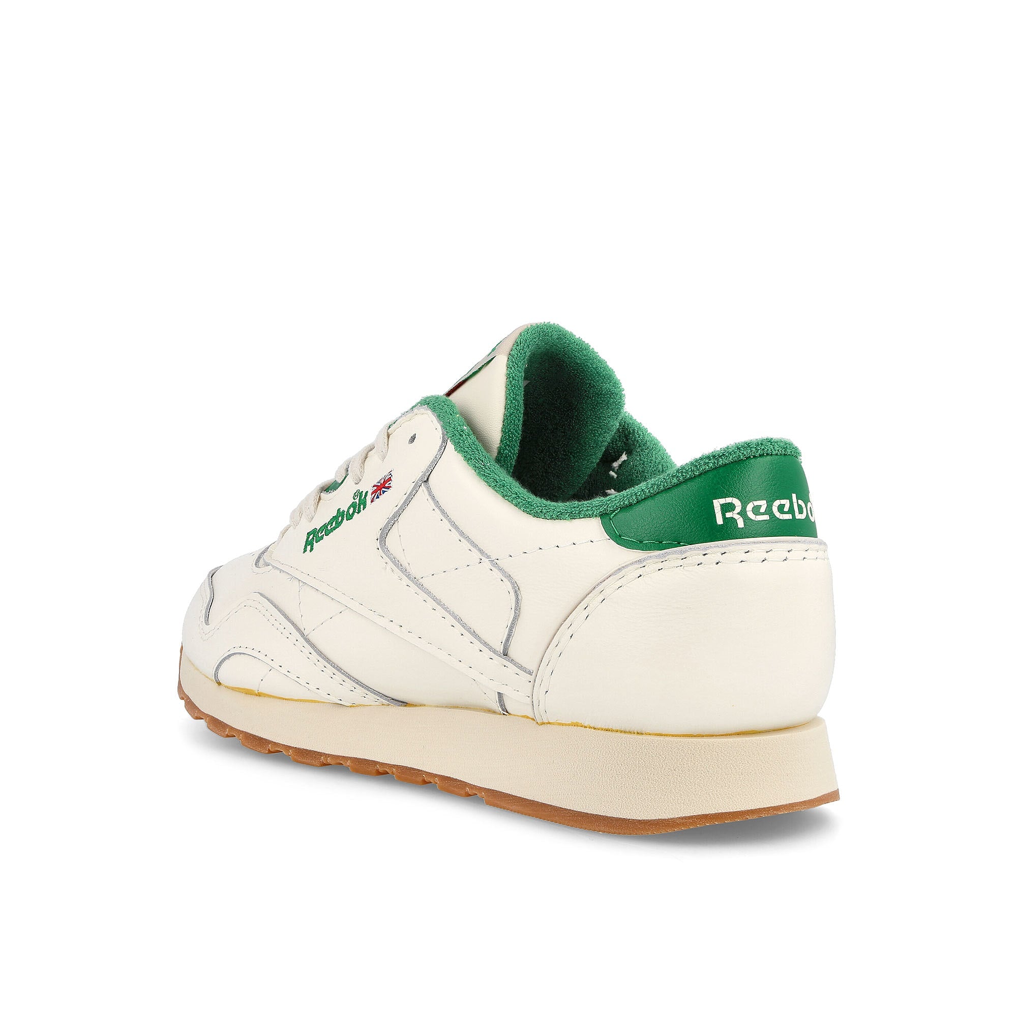 Reebok classic leather plus Chalk / Glen Green / Alabaster Sneakers Material | Overkill