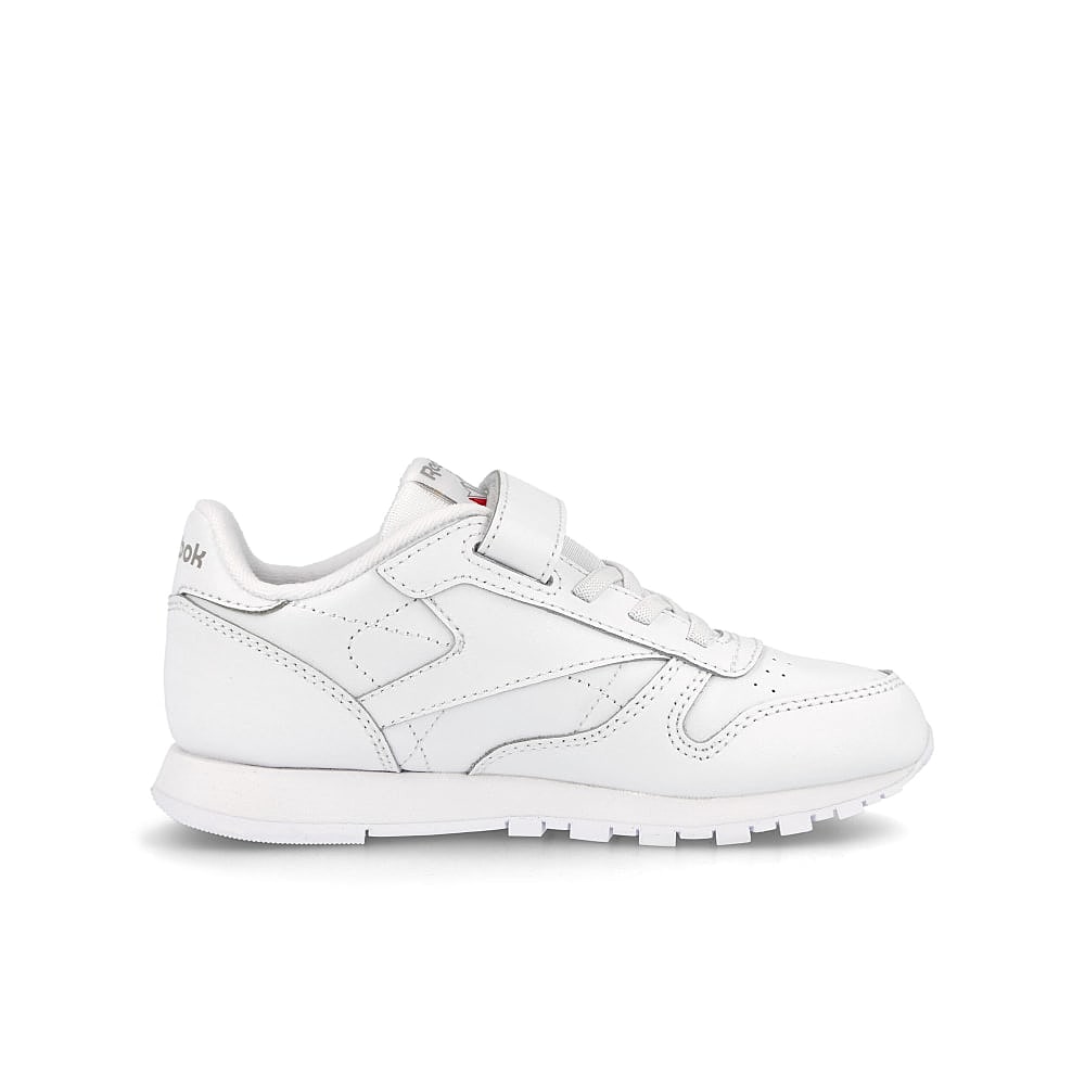 Reebok classic leather 1v kids White-Carbon-Vector Blue Low Top Sneakers Silhouette | Overkill