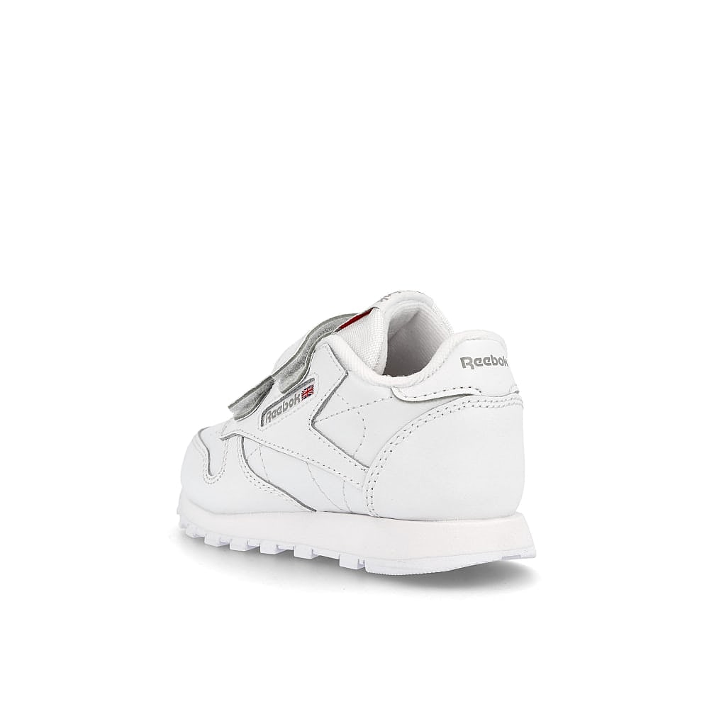 Reebok classic leather 2v infants White / Carbon / Vector Blue Close-up | Overkill