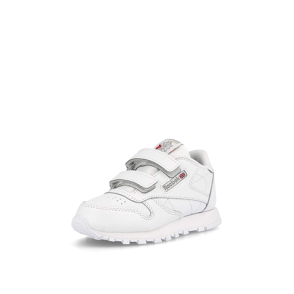 Reebok classic leather 2v infants White / Carbon / Vector Blue Detailfoto | Overkill