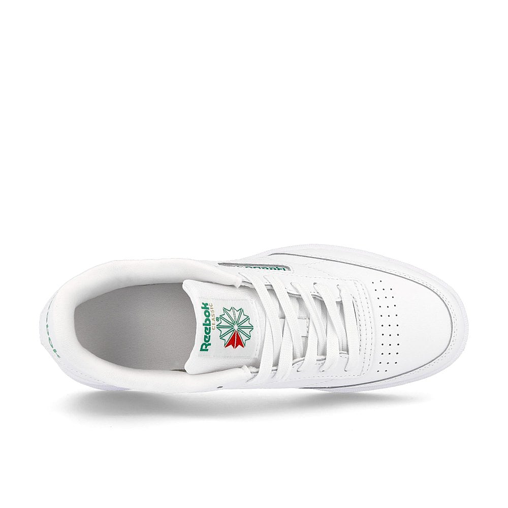 Reebok club c junior White-Glen Green-Vector Blue Sneakers Detailfoto | Overkill