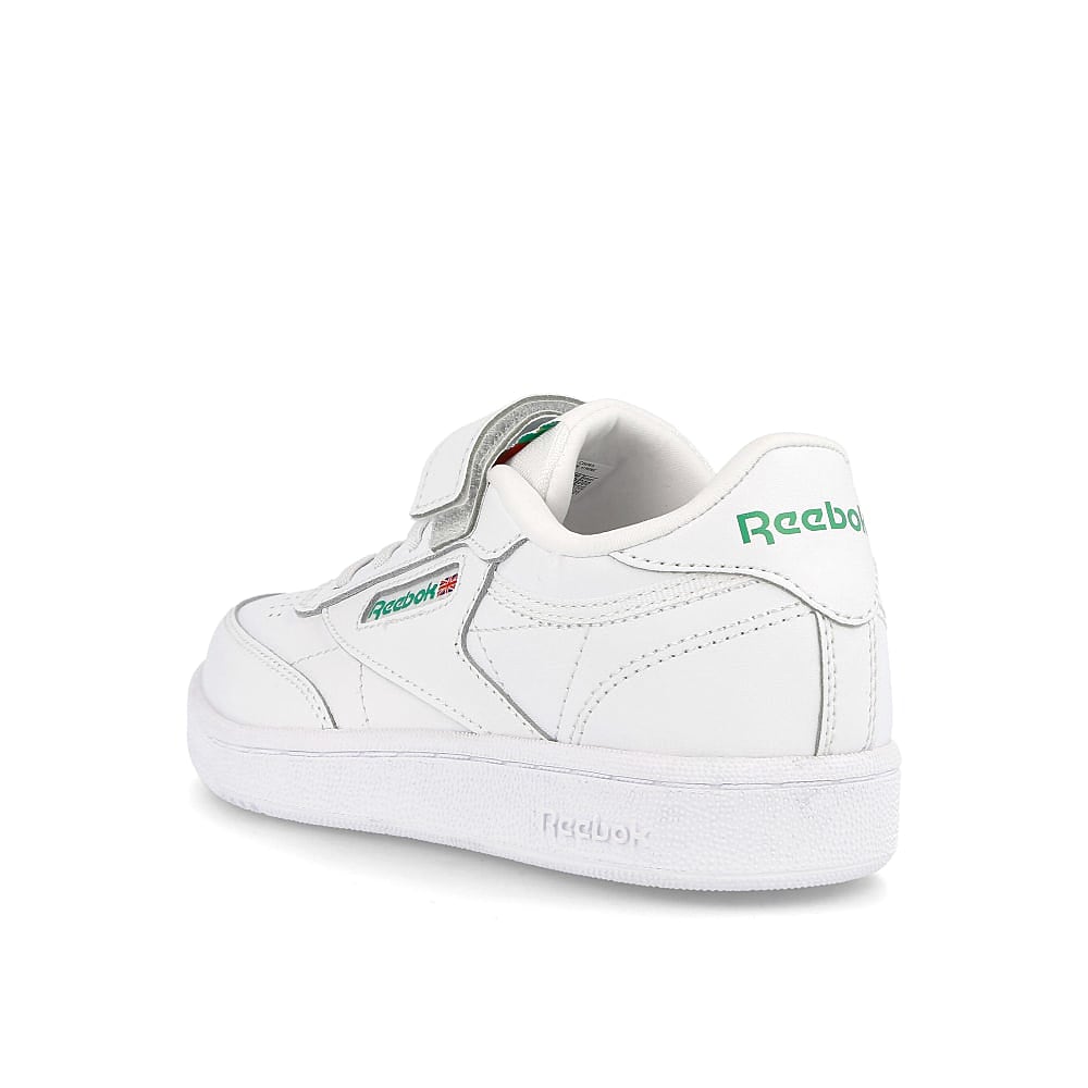 Reebok club c 1v White / Glen Green / Vector Blue Close-up | Overkill