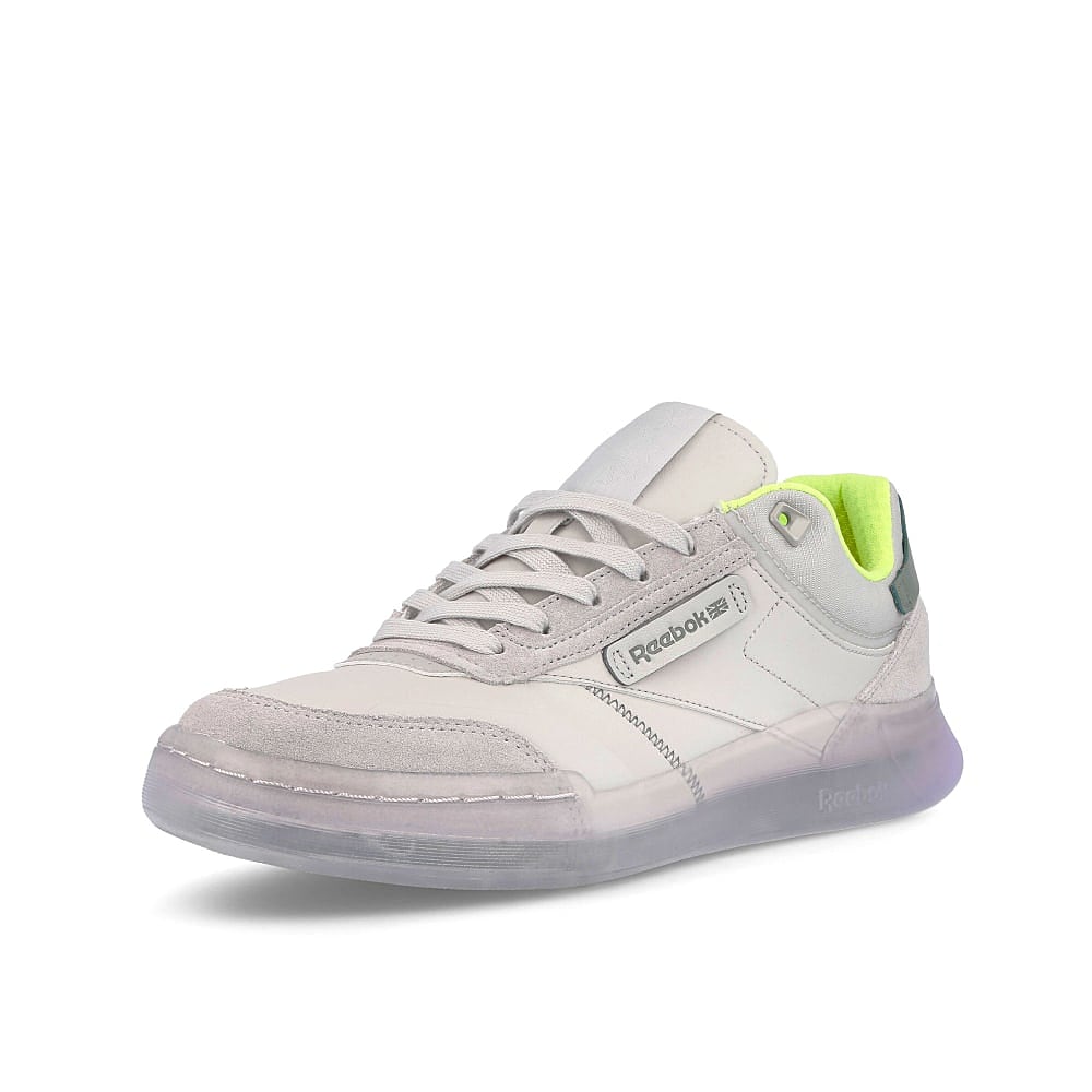 Reebok club c legacy Pure Grey / Harmony Green / Energy Glow Detailfoto | Overkill