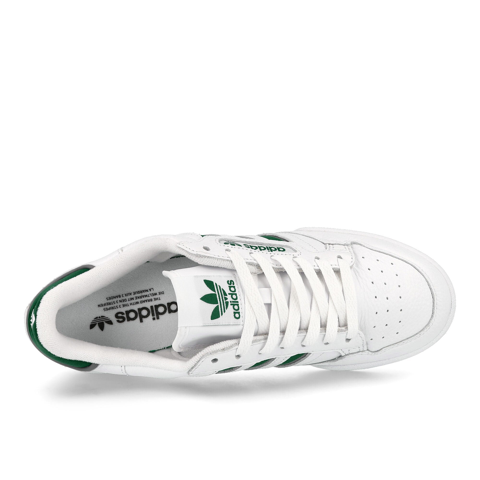 adidas continental 80 stripes Footwear White / Collegiate Green / Grey Heather Detail view 1 | Overkill