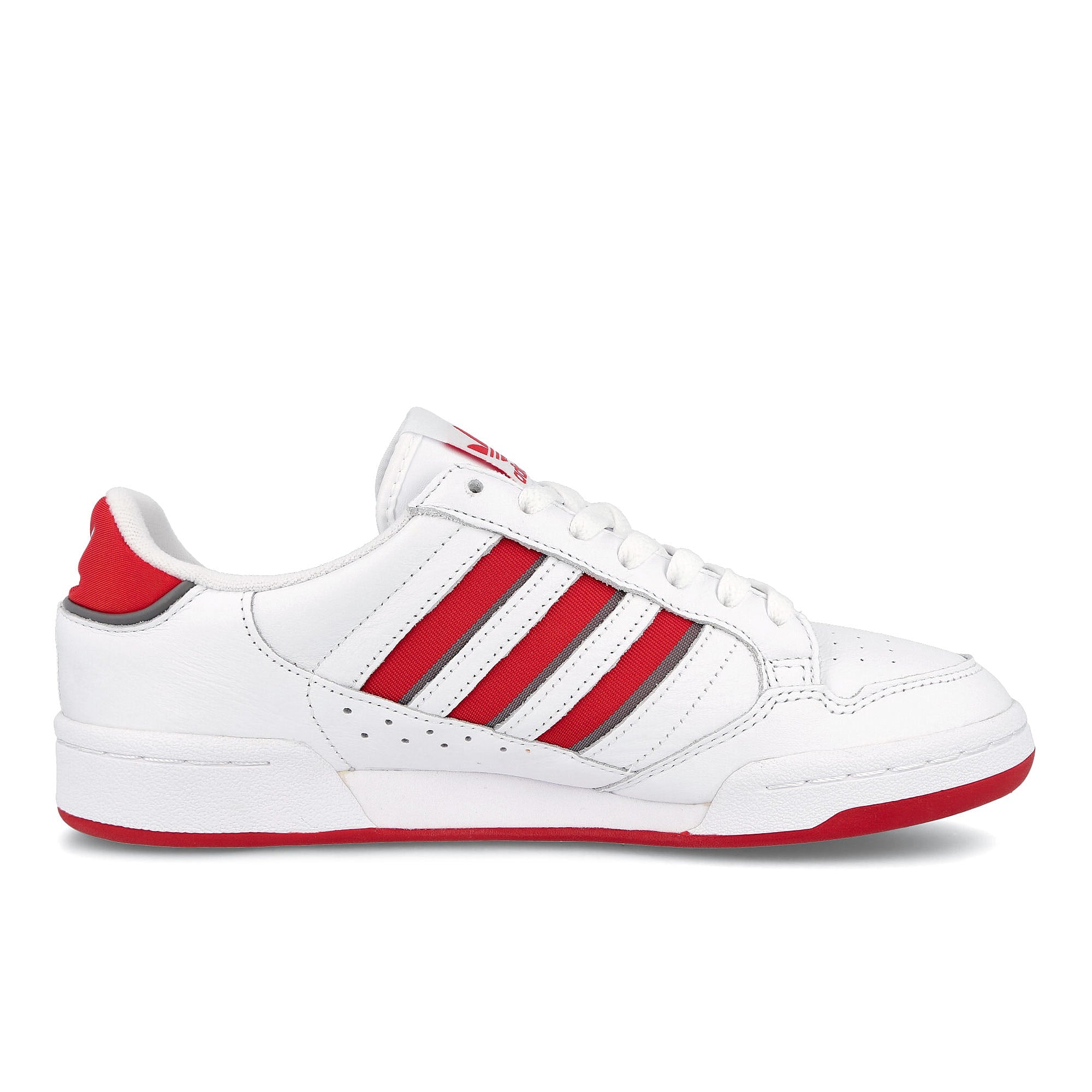 adidas continental 80 stripes Footwear White-Collegiate Red-Grey Three Sneakers Silhouette | Overkill