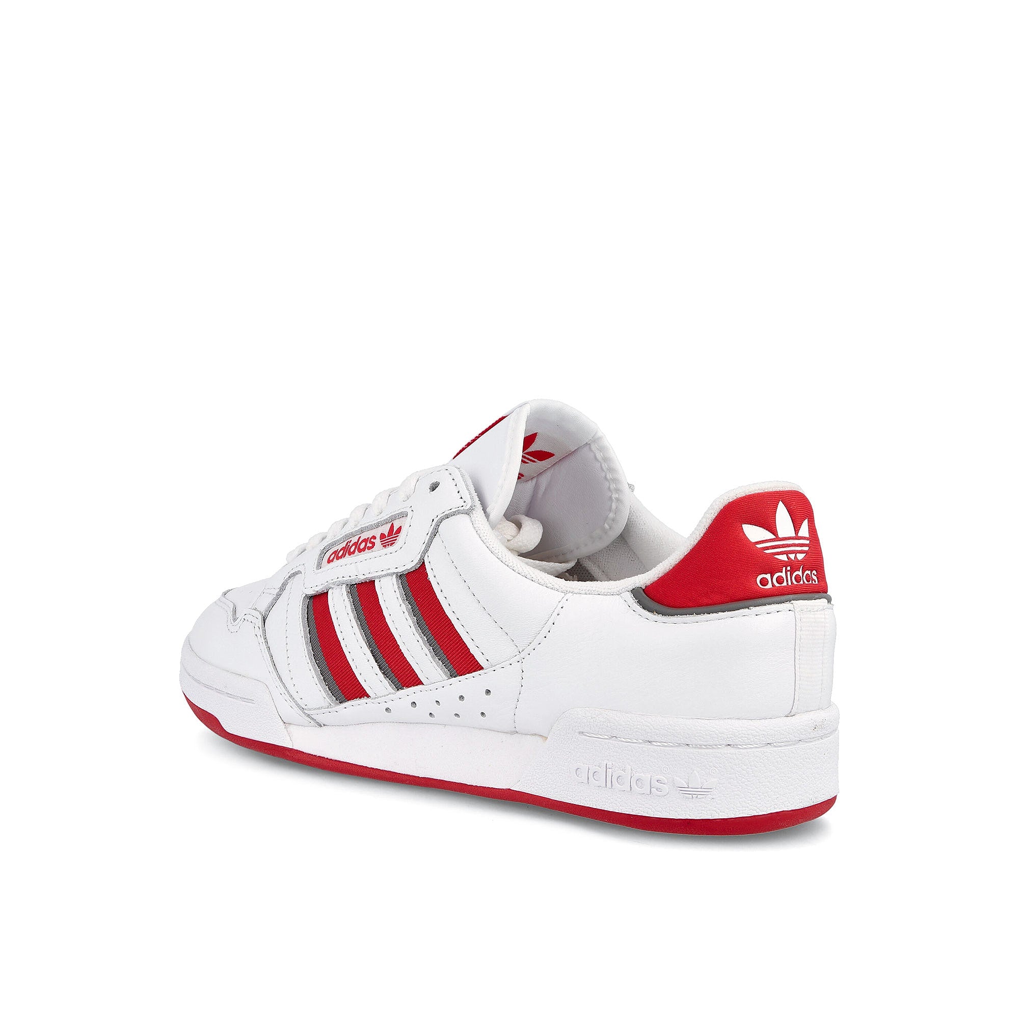 adidas continental 80 stripes Footwear White-Collegiate Red-Grey Three Sneakers Material | Overkill