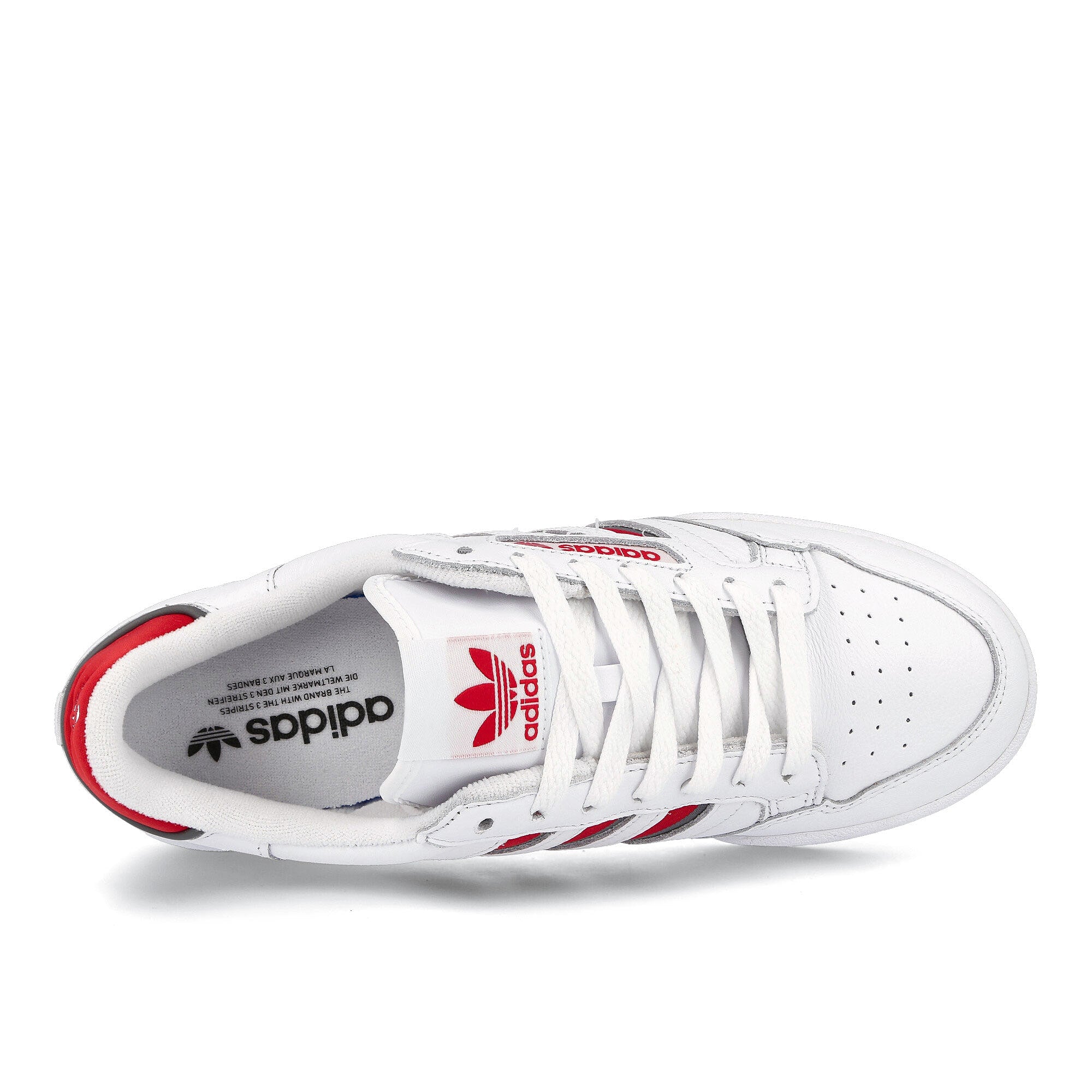 adidas continental 80 stripes Footwear White-Collegiate Red-Grey Three Sneakers Detailfoto | Overkill