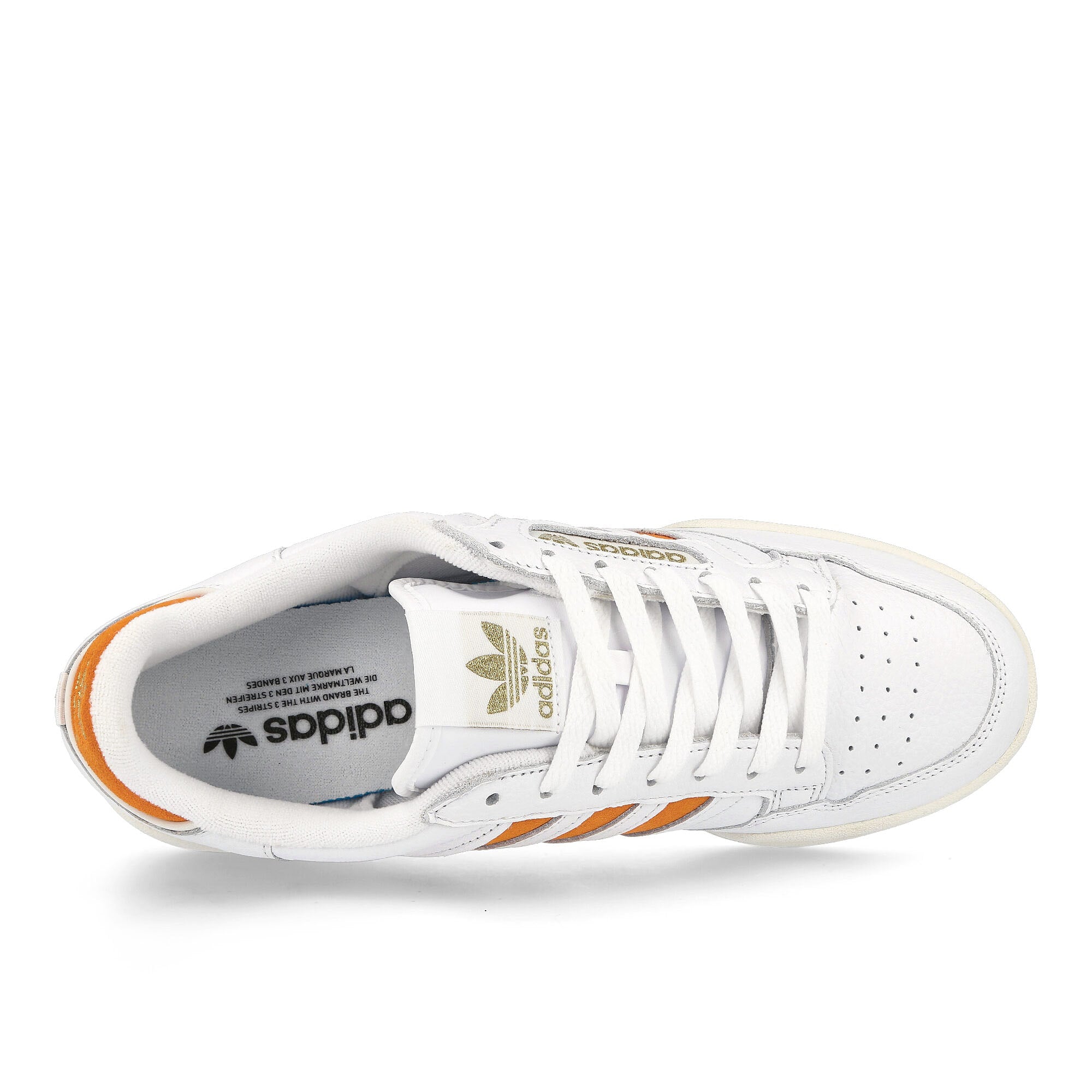 adidas continental 80 stripes Footwear White-Orange Rush-Off White Sneakers Detailfoto | Overkill