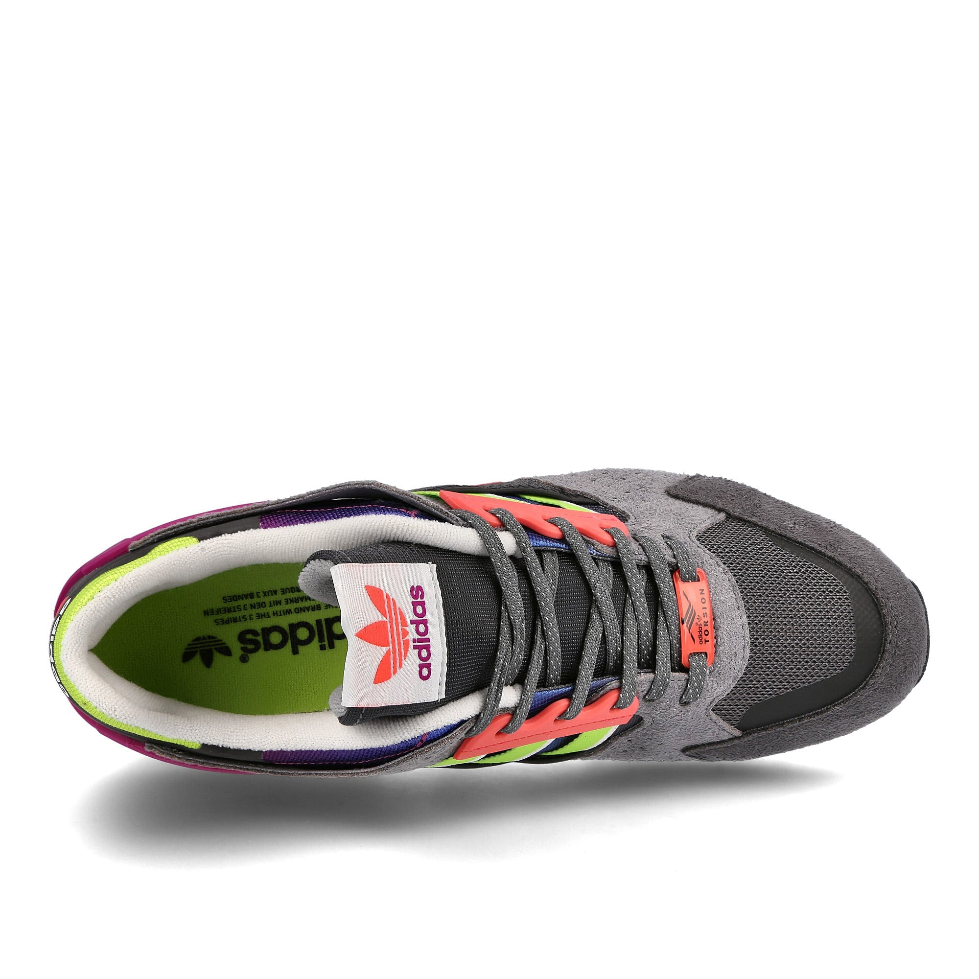 adidas zx 10.000 c Grey Five-Sonic Fuchsia-Semi Solar Slime Sneakers Detailfoto | Overkill