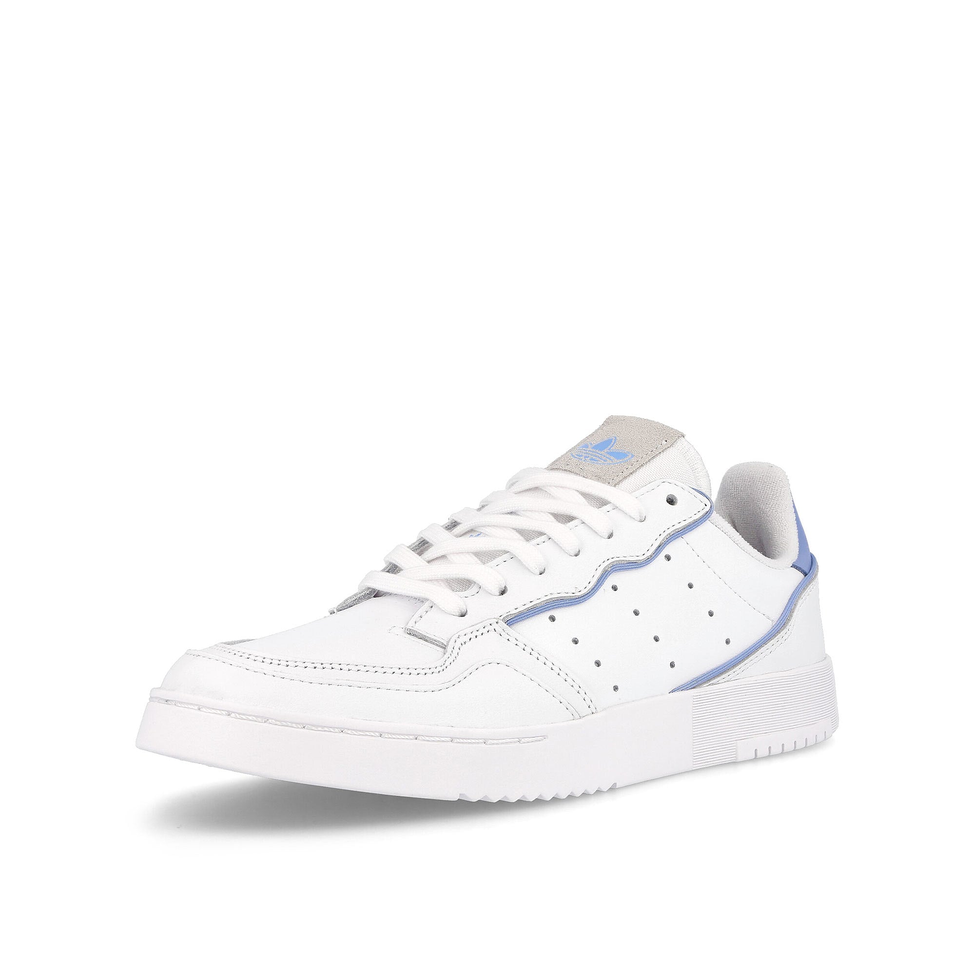 adidas supercourt Footwear White-Chalk White-Ambient Sky Sneakers Close Up | Overkill