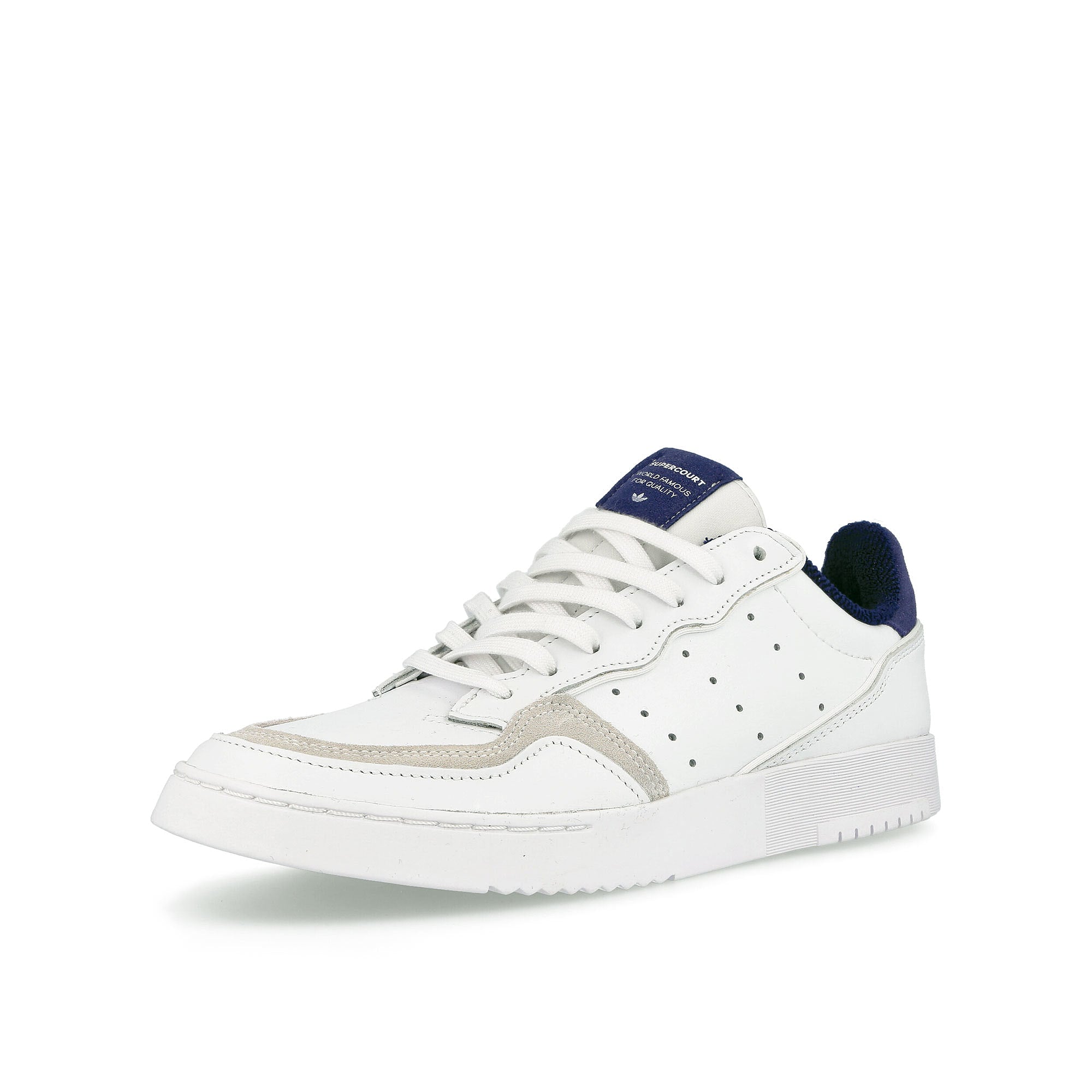 adidas supercourt Footwear White-Footwear White-Night Sky Sneakers Close Up | Overkill