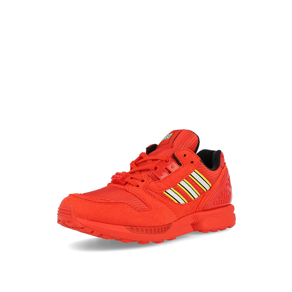 adidas LEGO x adidas ZX 8000 Junior Active Red-Footwear White-Active Red Sneakers Close Up | Overkill