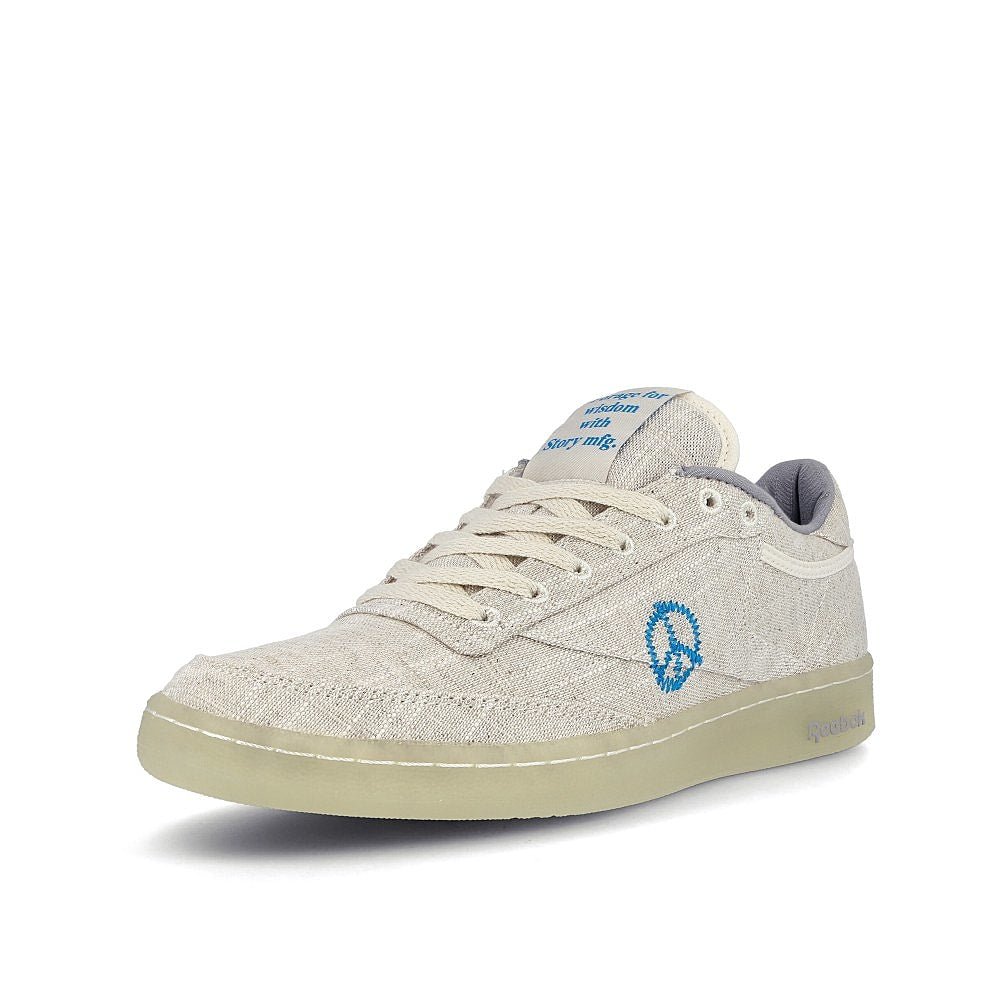 Reebok Story MFG x Reebok Club C 85 Non-Dyed / Non-Dyed / Washed Yellow Detailfoto | Overkill