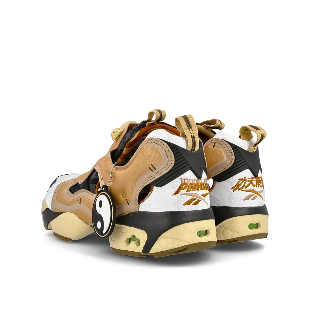 Reebok Kung Fu Panda x Reebok Instapump Fury OG Black-White-Beige Sneakers Material | Overkill