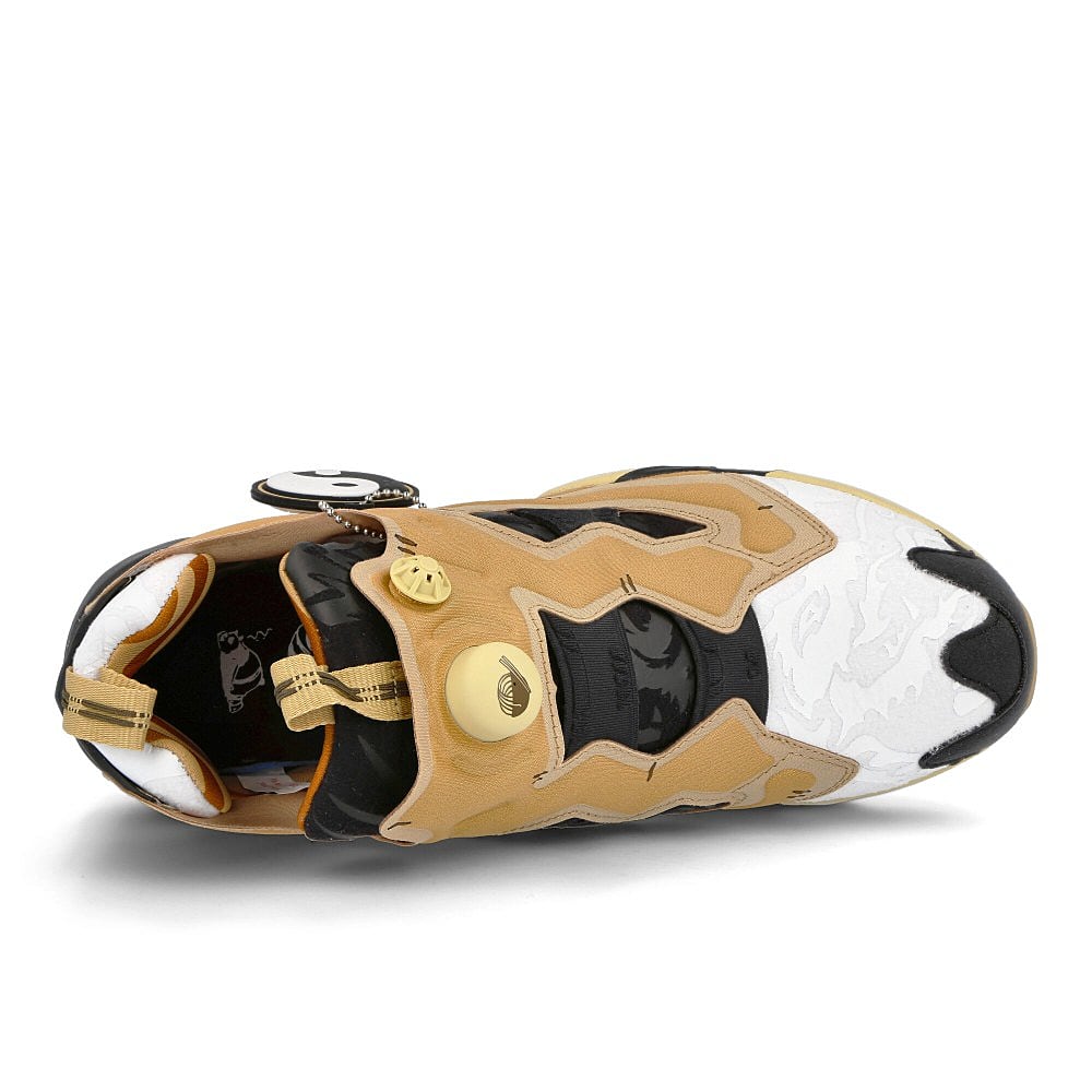Reebok Kung Fu Panda x Reebok Instapump Fury OG Black-White-Beige Sneakers Detailfoto | Overkill