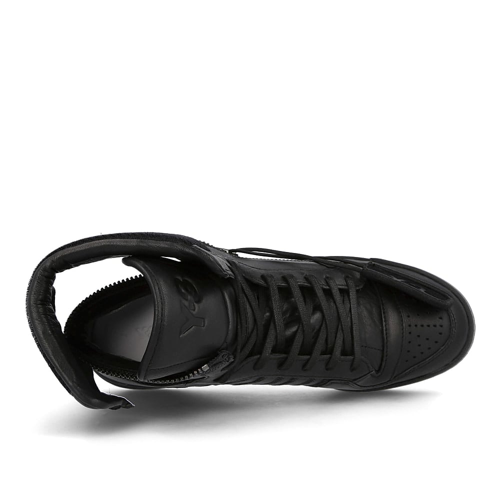 Y-3 forum hi og Black White-Black White Sneakers Detailfoto | Overkill