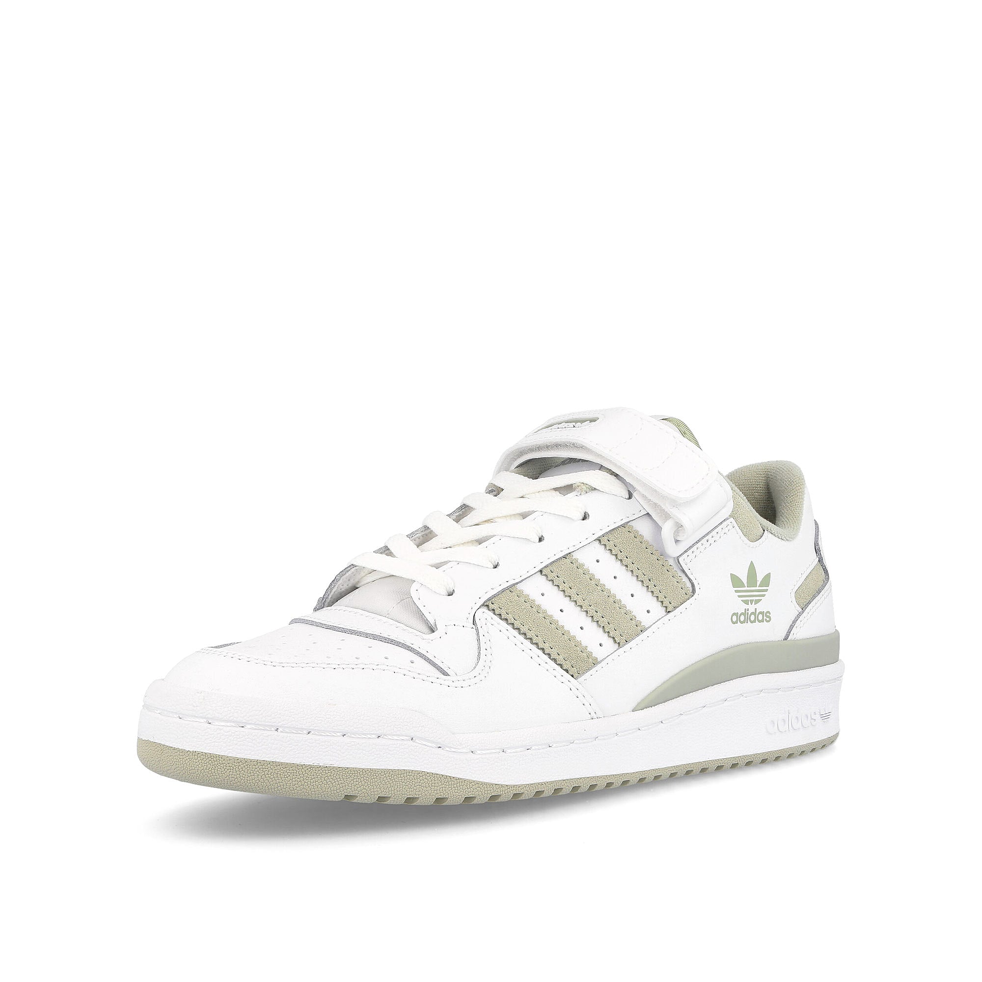 adidas forum low Footwear White-Halo Green-Footwear White Sneakers Close Up | Overkill