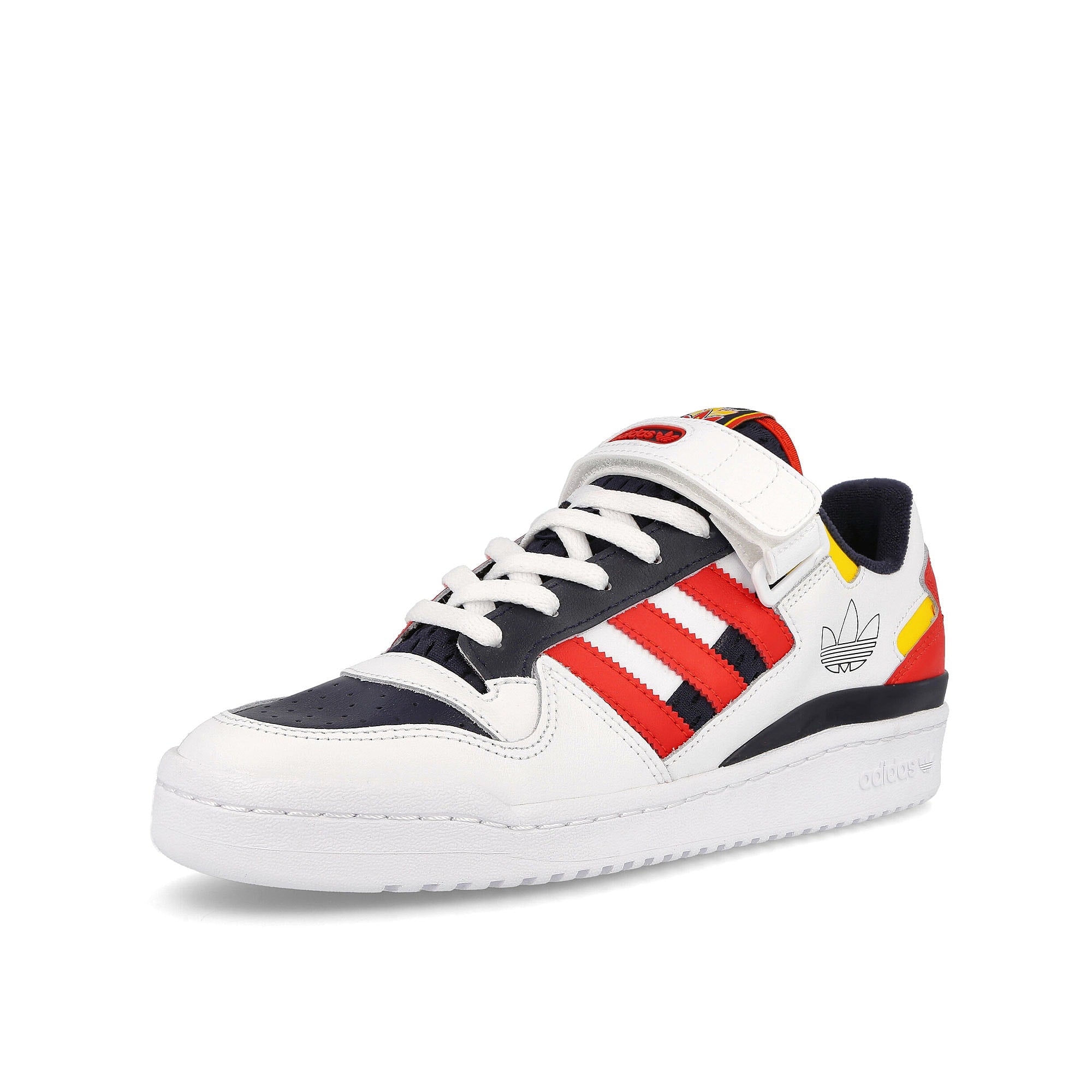 adidas forum low Footwear White-Legend Ink-Red Sneakers Close Up | Overkill