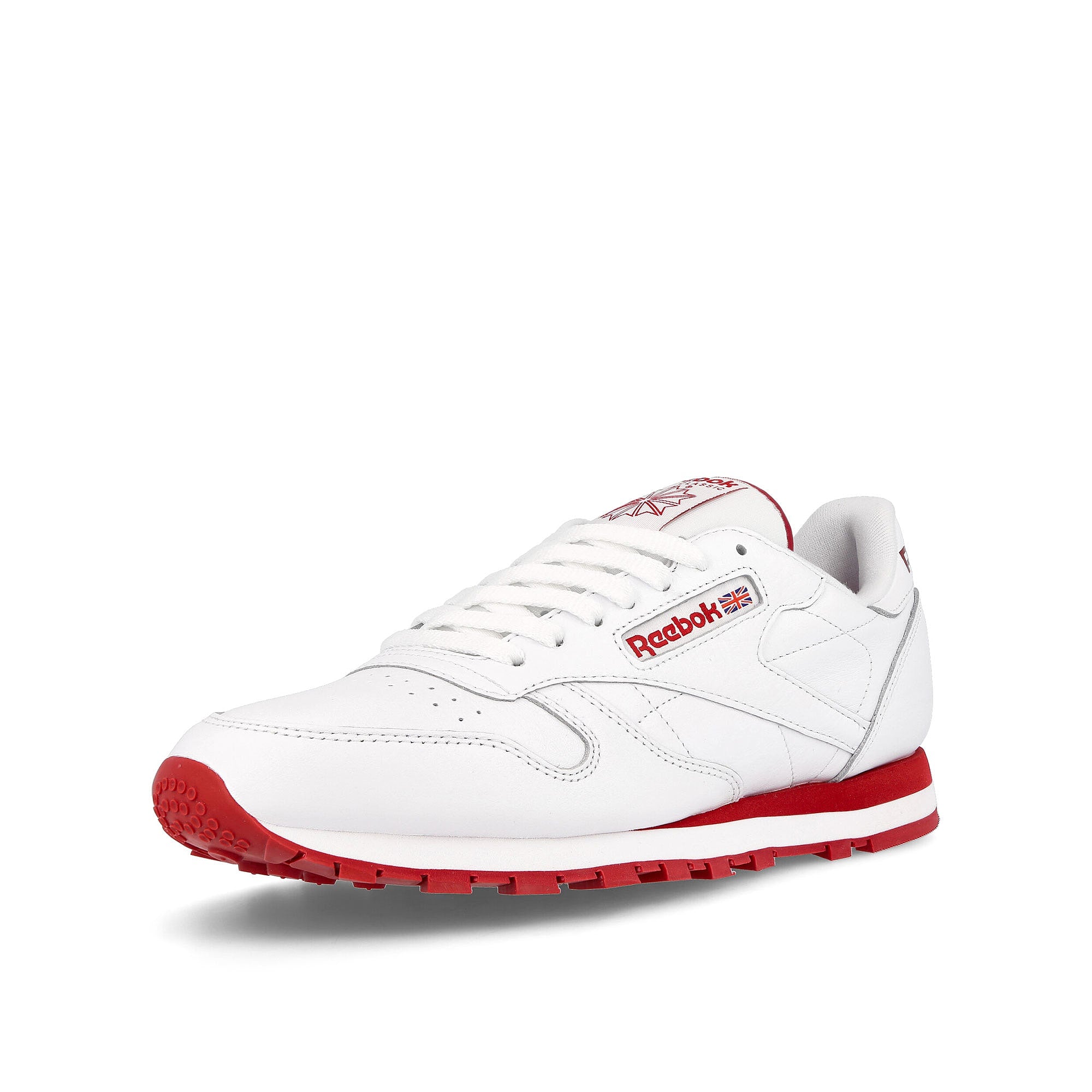 Reebok classic leather Footwear White-Flash Red-Footwear White Sneakers Close Up | Overkill